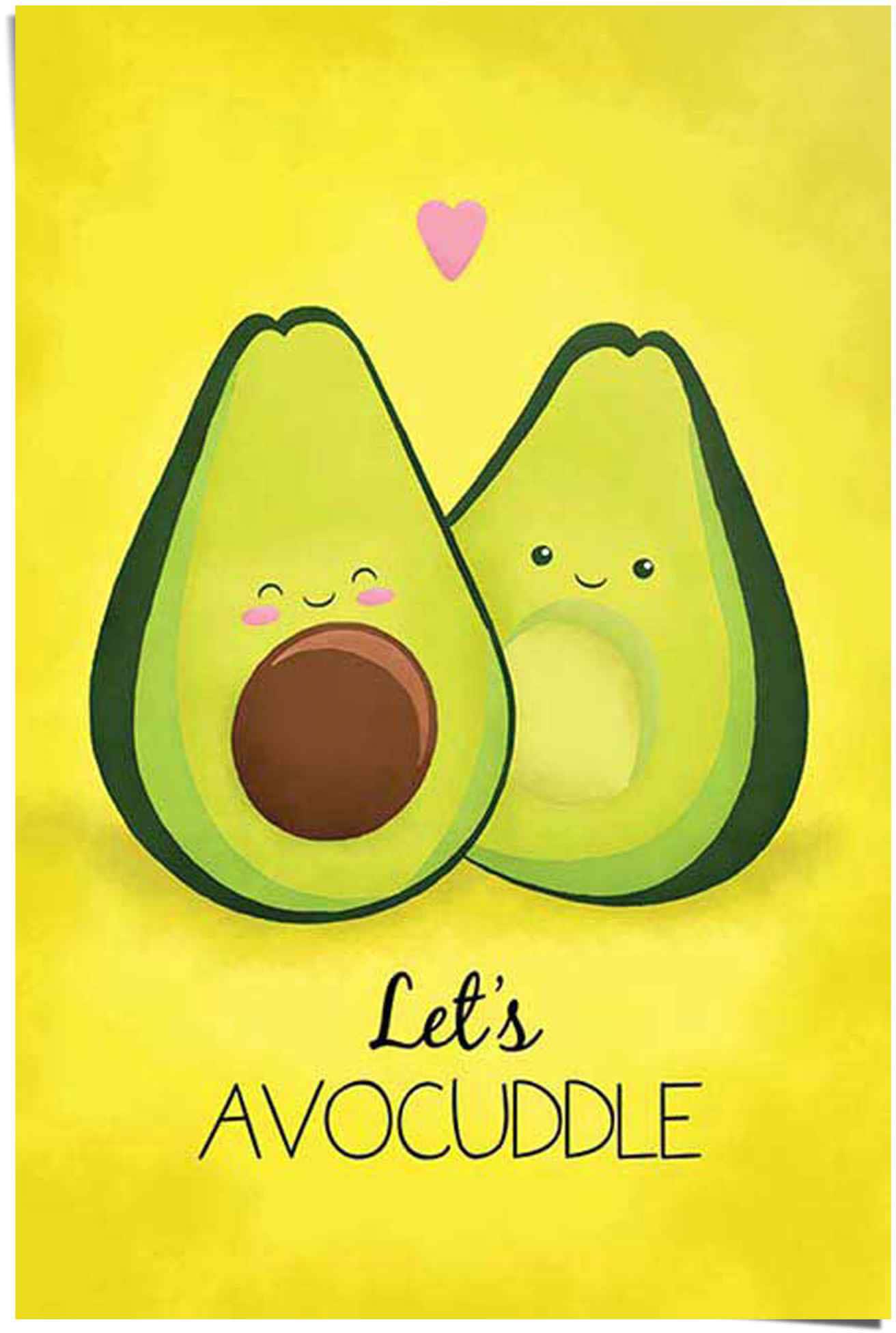 Image of Reinders Poster "Avocado let´s avocuddle" 1 Stk. tlg.