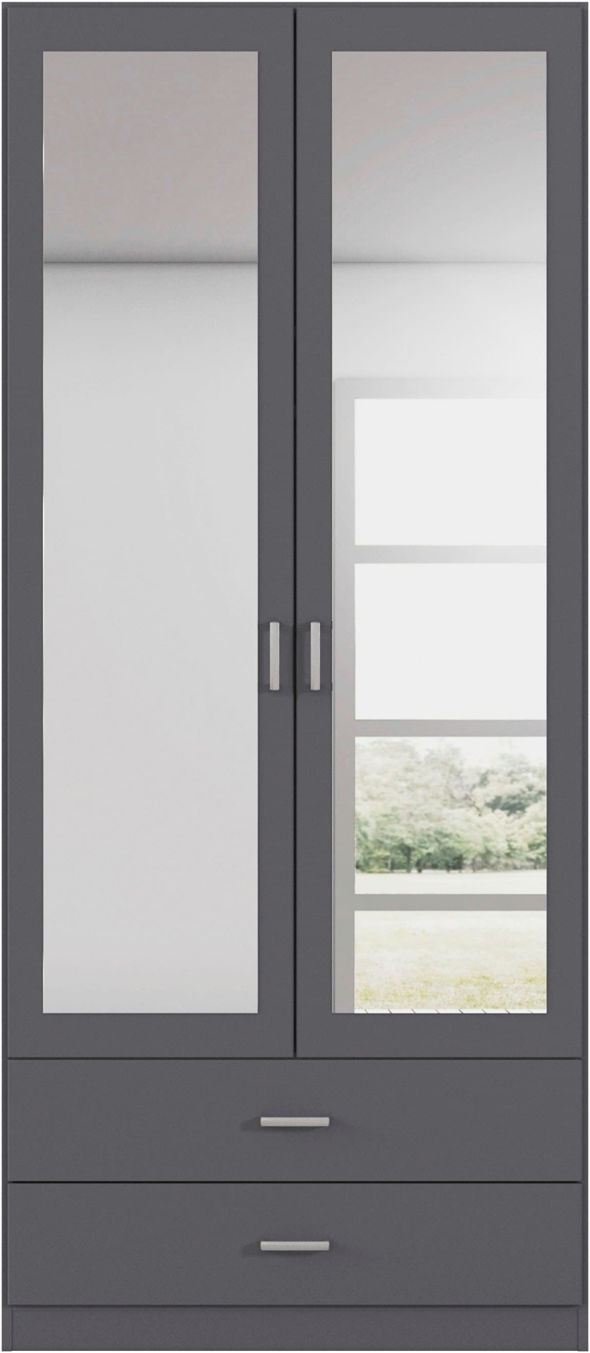 rauch Armoires à vêtements »Schrank Garderobe Ankleide GAMMA Breiten 91/136/181/226/271/315/360 cm« En 3 configurations BASIC/CLASSIC/PREMIUM (avec fonction SOFT-CLOSE),  différentes variantes de poignée, avec miroir TOPSELLER MADE IN GERMANY