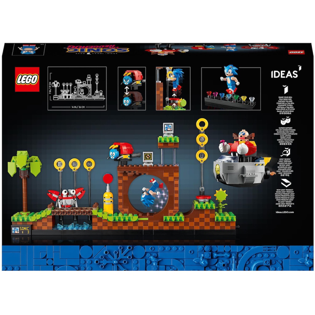 LEGO® Konstruktionsspielsteine »Sonic the Hedgehog™ – Green Hill Zone (21331), LEGO® Ideas«, (1125 St.)