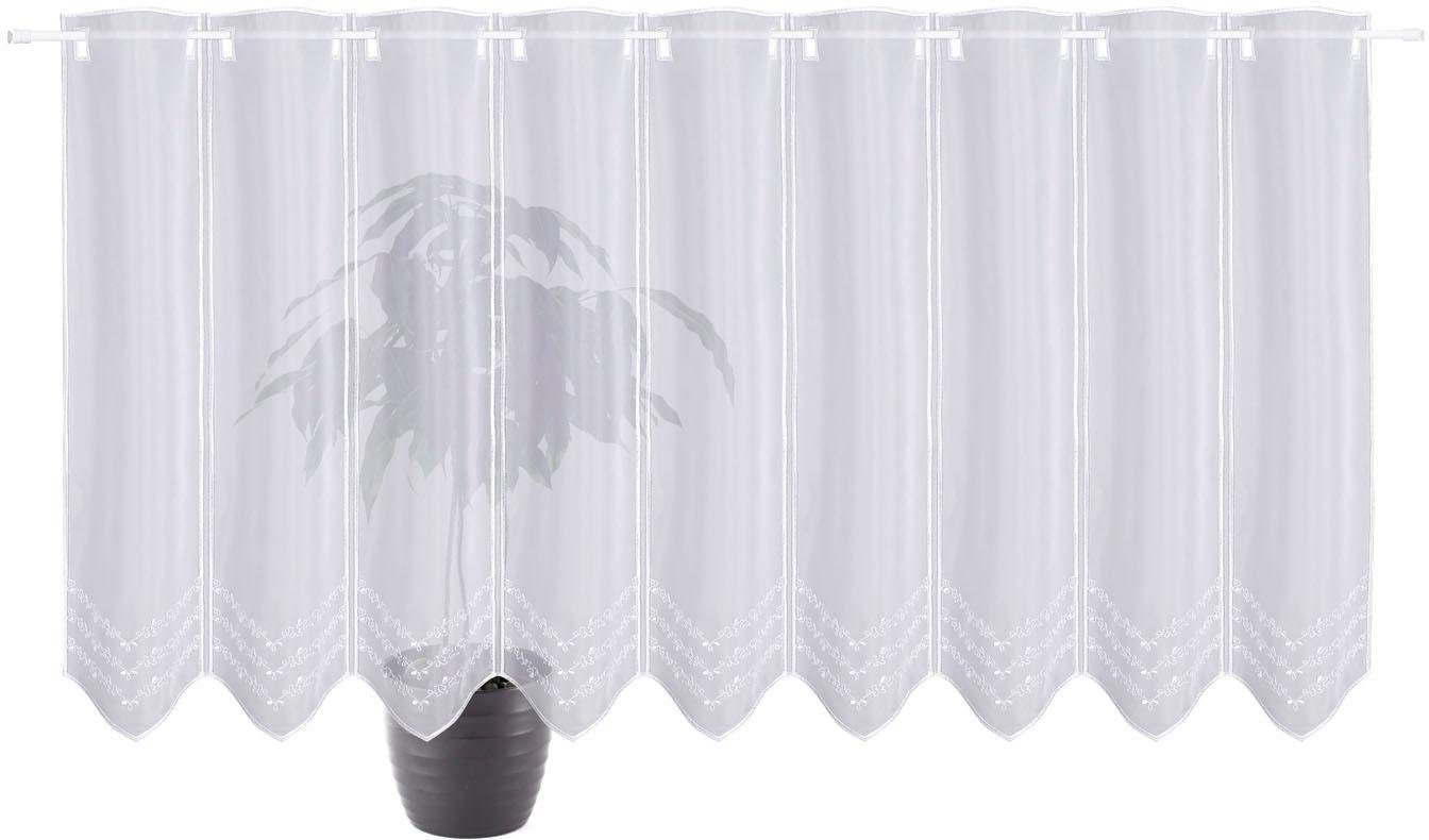 Image of Gerster Scheibengardine nach Mass »Christo«, (1 St.), Hochwertiger Voile bestickt mit Blümchen bei Ackermann Versand Schweiz