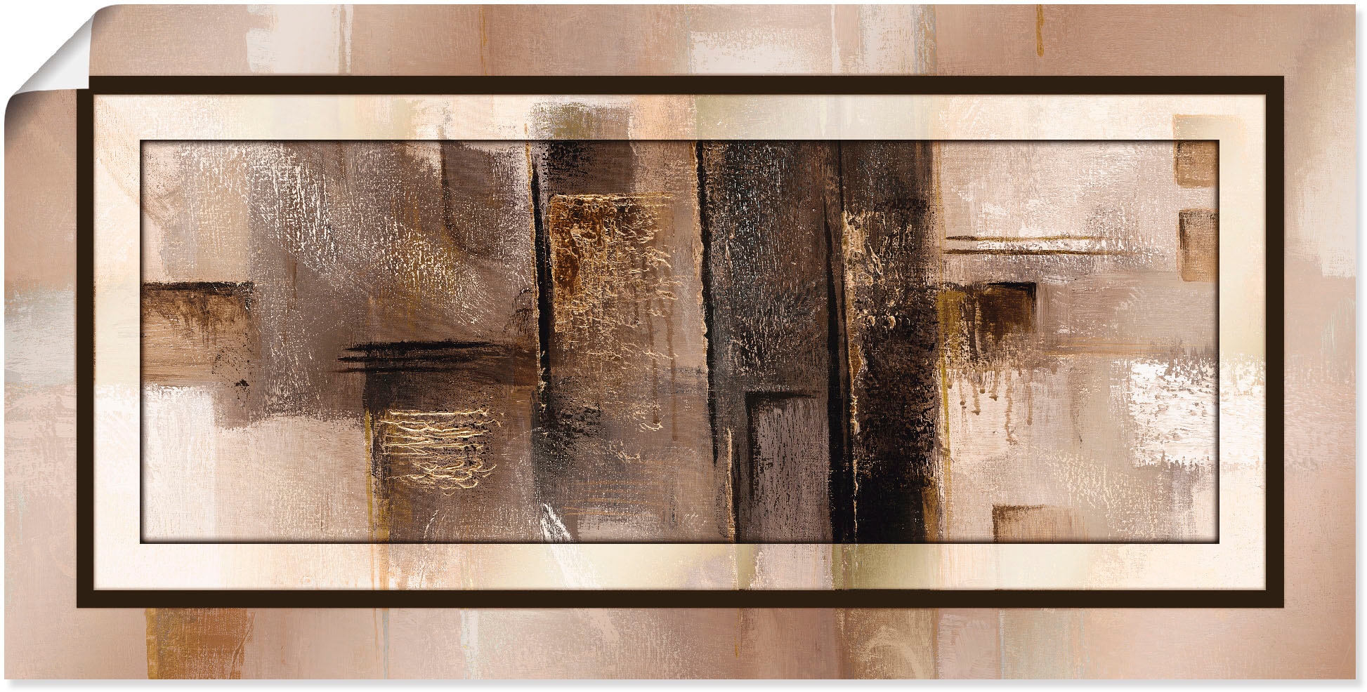 Artland Wandbild »Quadrate - abstrakt 1«, Muster, (1 St.), als Alubild, Outdoorbild, Leinwandbild, Poster in verschied. Grössen