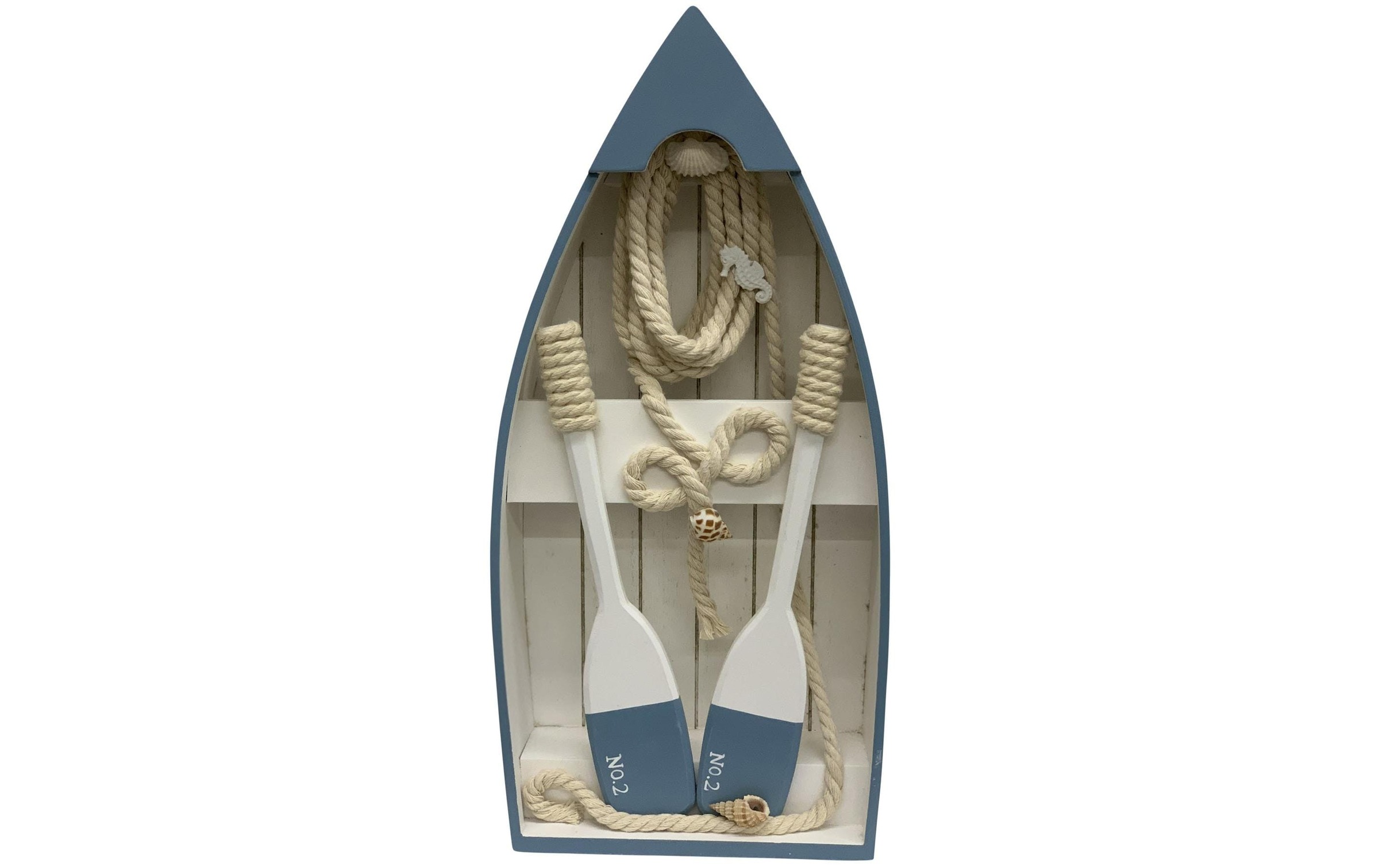 Image of Dekofigur "Dameco Holz-Ruderboot 40.5 cm"