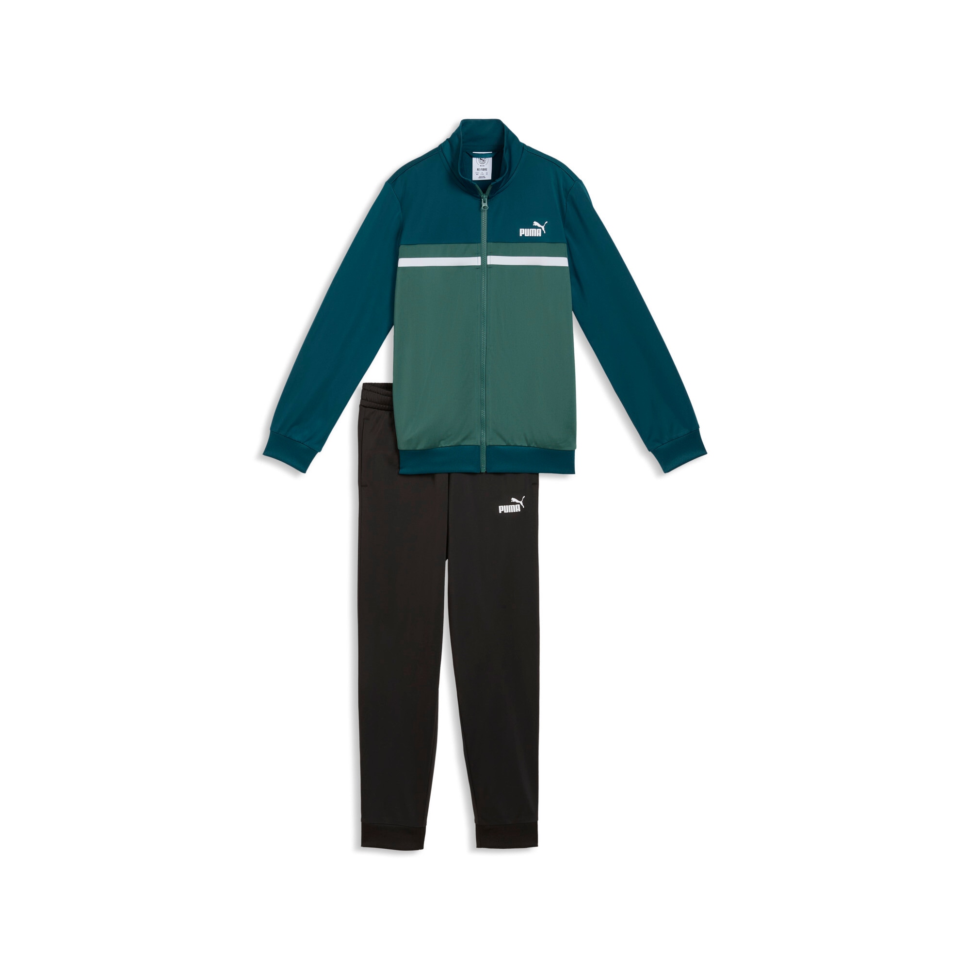 PUMA Combinaison d'entraînement »POLY COLORBLOCK SUIT B« 2 ensemble deux pièces, avec fermeture éclair sur le haut, en polyester