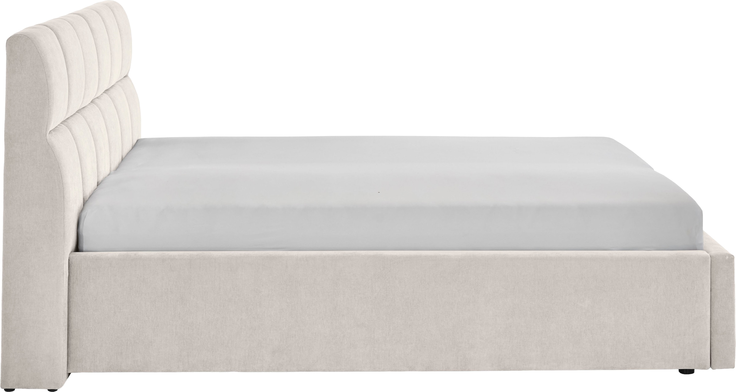 meise.möbel Polsterbett »Canyon, Breite 180cm, erhältlich in grau oder beige« inkl. Schubkasten im Fussteil - ideal als Hundebett nutzbar