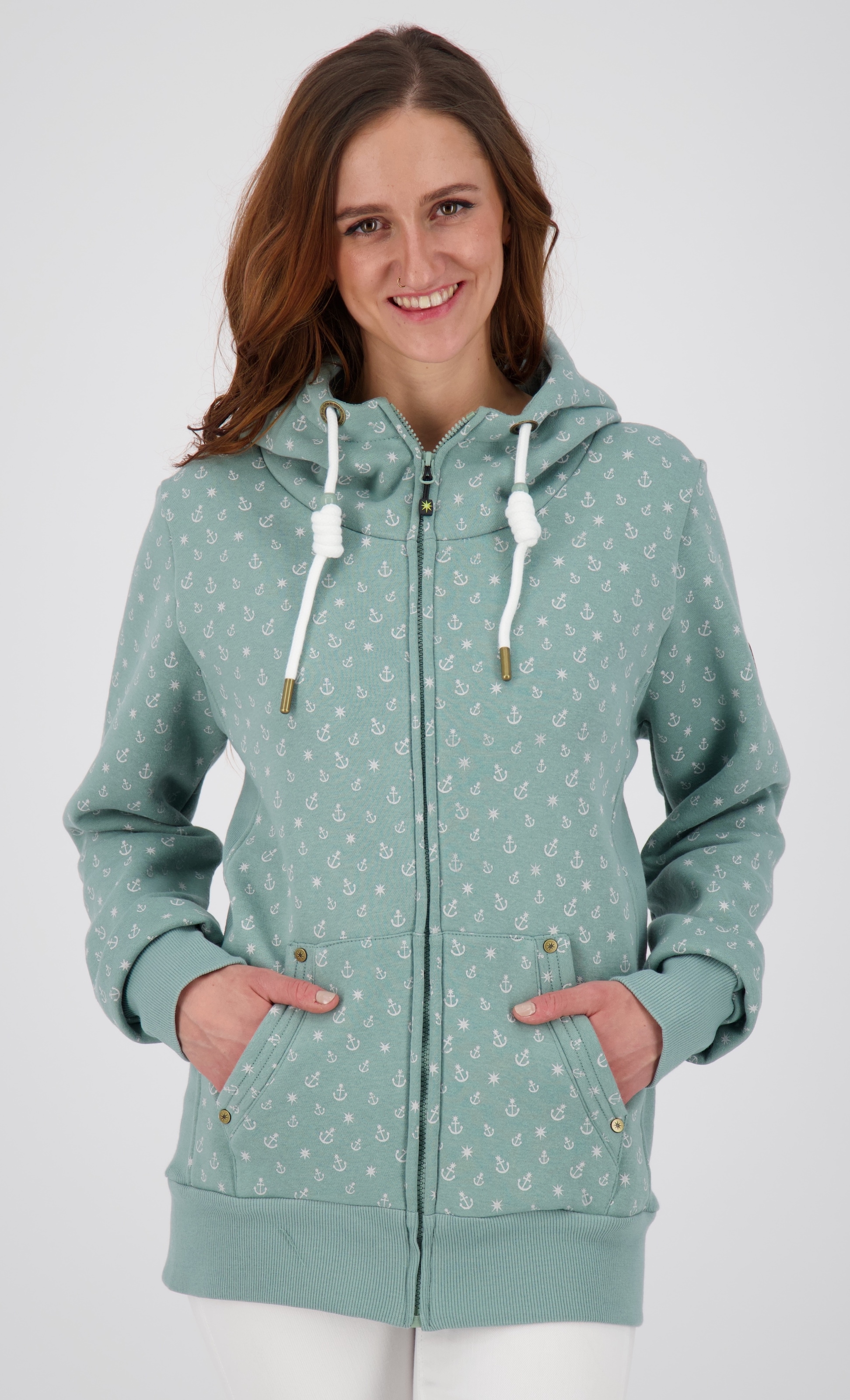 ankerglut Kapuzensweatshirt »ANCHORAGE Women«, in lässigem Oversized-Schnitt
