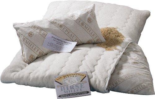 Image of billerbeck Naturkissen »Hirsekissen mit Bezug«, Füllung: 100% Hirseschalen (Goldfarbenhirse), Bezug: 80% Baumwolle, 20% Polyester, Frottier-Stretch, versteppt mit einem Baumwollvlies Hülle: 100% Baumwolle mit Reissverschluss zum Nachfüllen, (1 St.) bei Ac