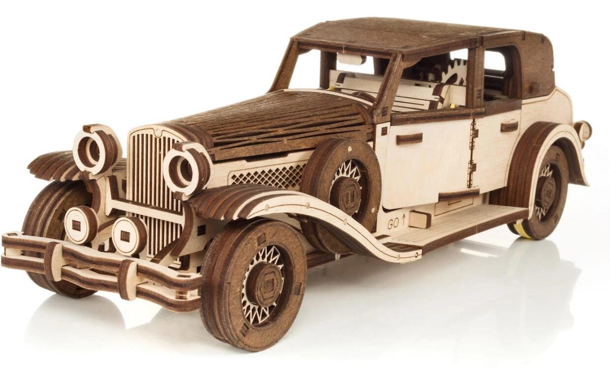 Image of Modellbausatz "Eco-Wood-Art Oldtimer Ferdinand" 278 Stk. tlg.