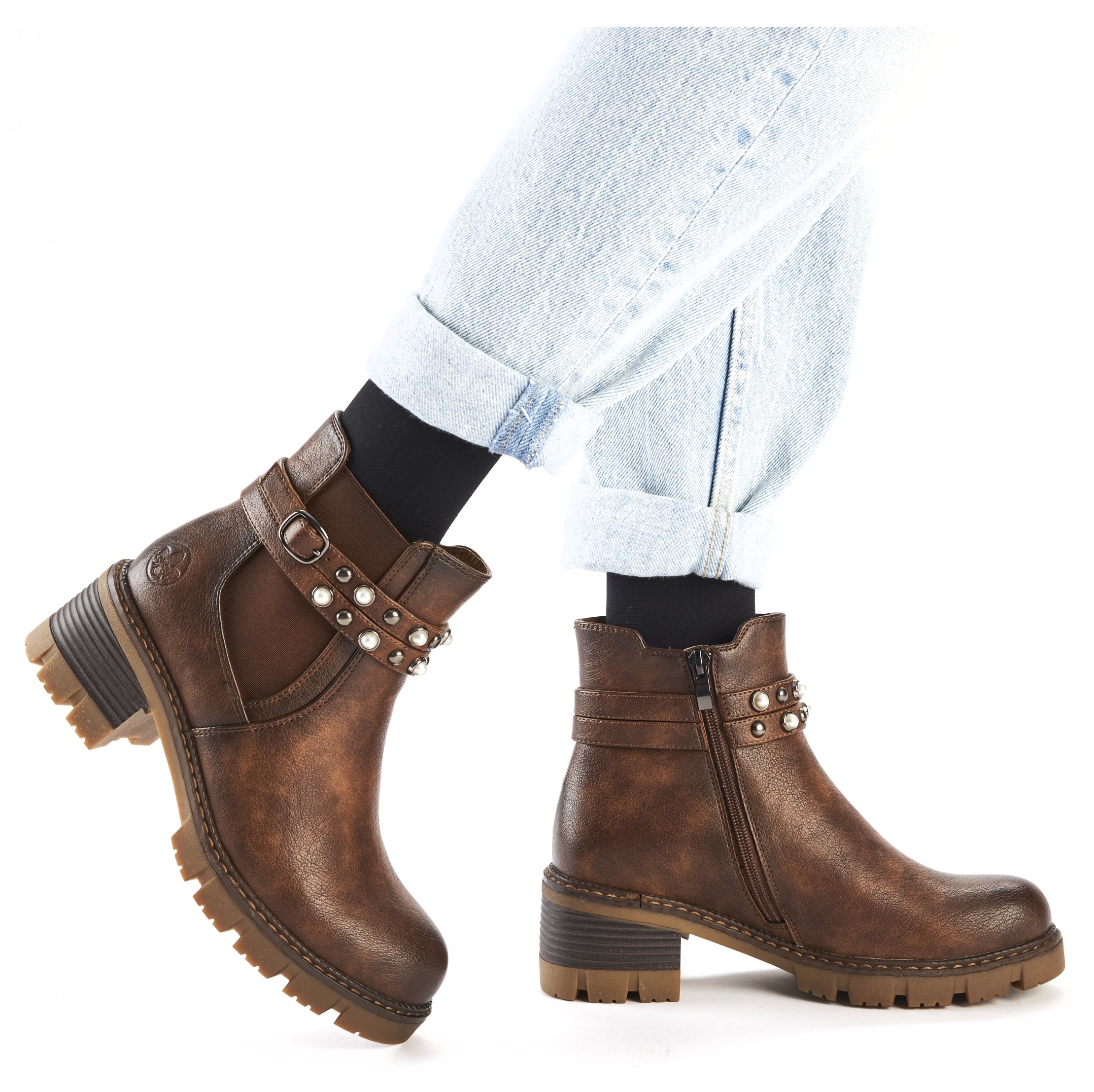 Rieker Winterstiefelette, Winterboots, Chelseaboots mit praktischem Innen-Reissverschluss