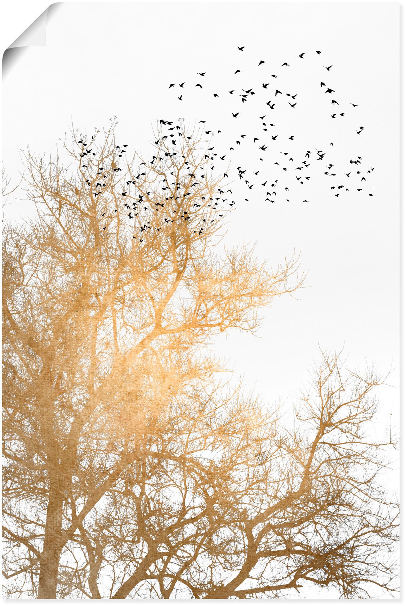 Image of Artland Poster "Goldener Himmel" Himmelsbilder 1 Stk. tlg. ohne Rahmen