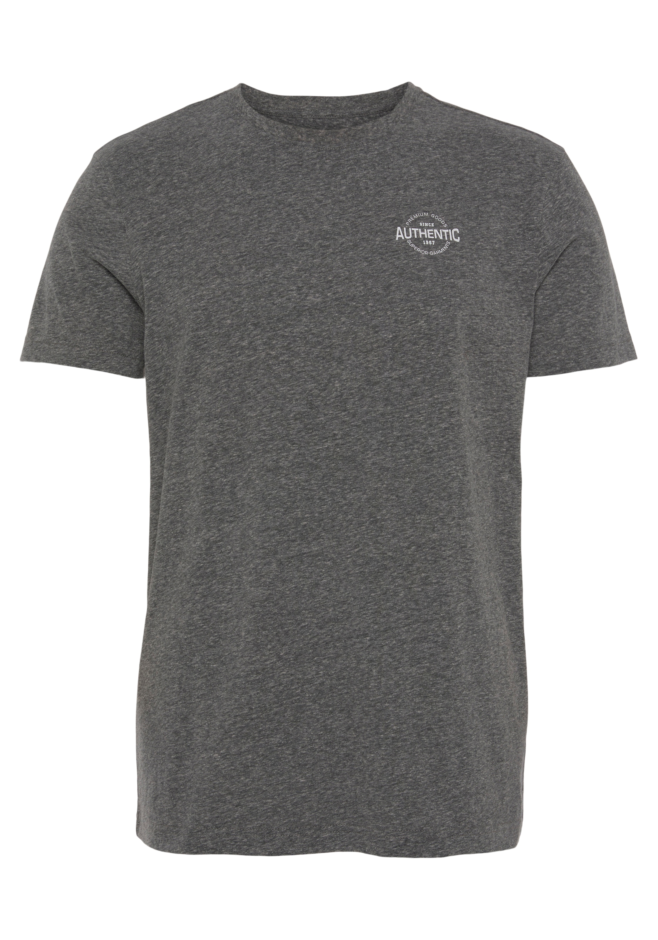 AJC T-Shirt, in und Print Logo auf besonderer Optik versandkostenfrei mit Melange