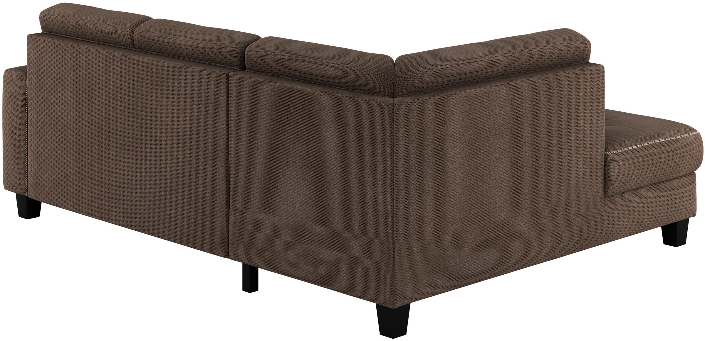 Places of Style Ecksofa »Varese«, Kreuznaht in beige