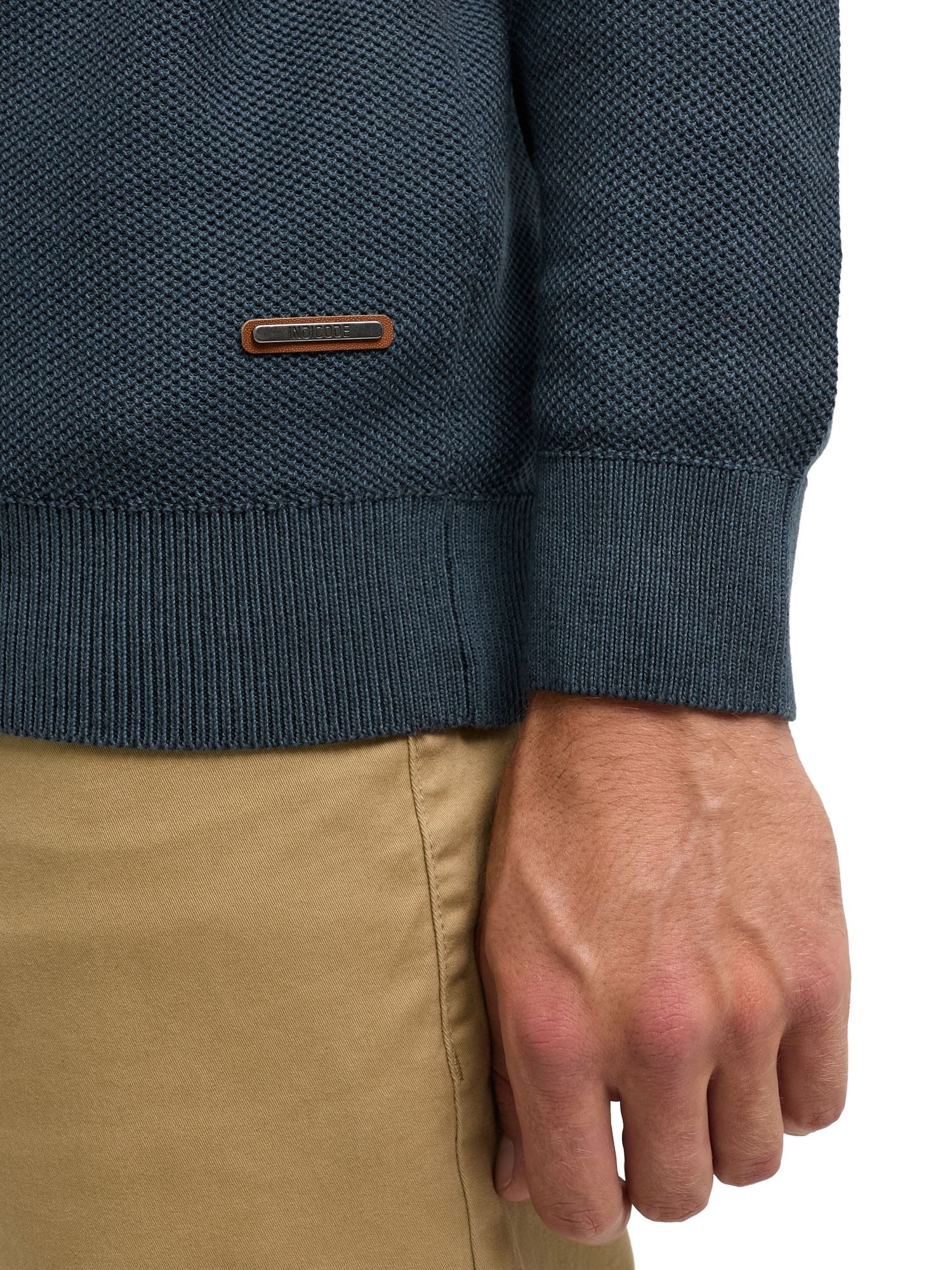 Indicode Cardigan à capuche »INJexmon hoodie« coton, coupe régulière