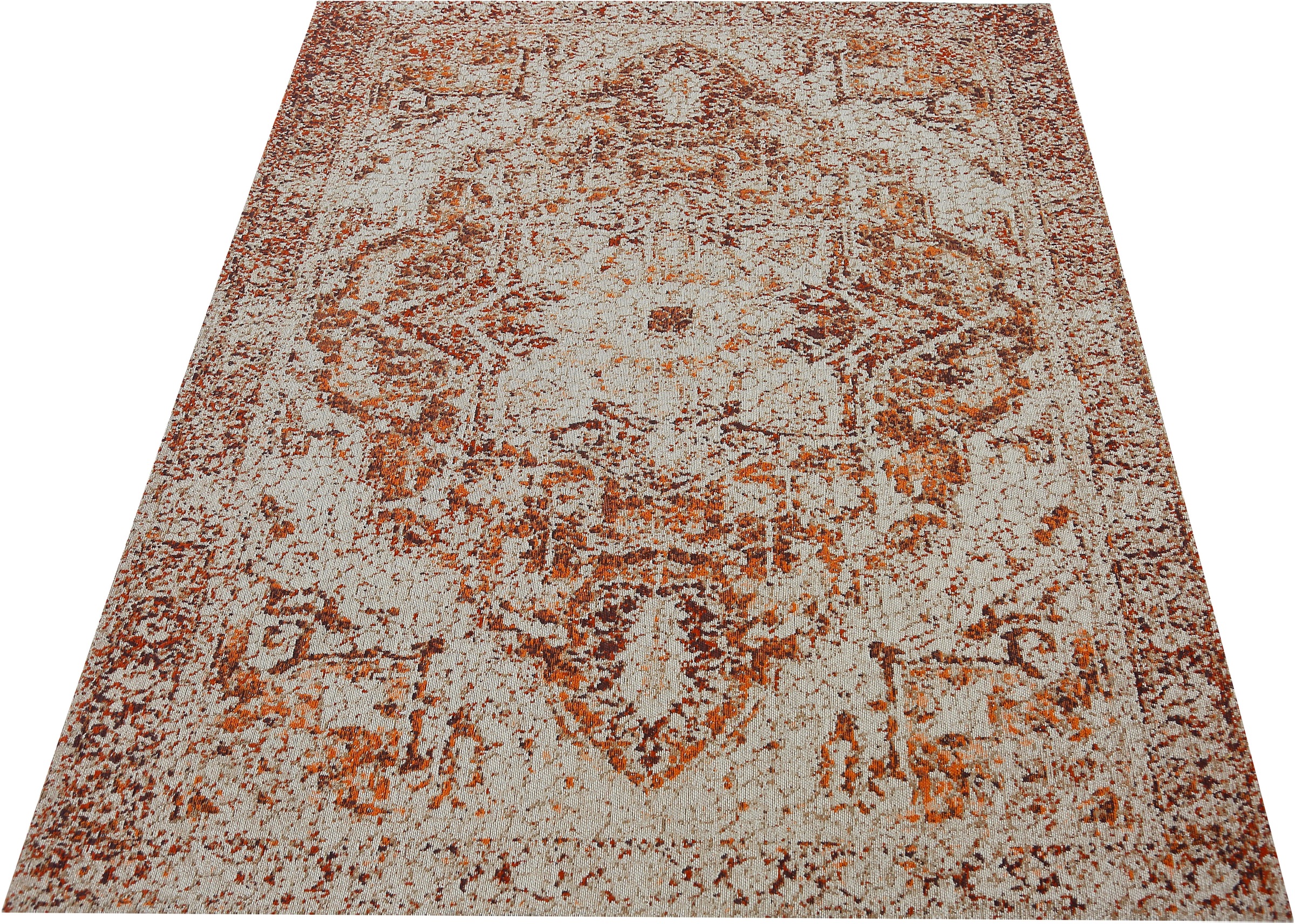 Image of DELAVITA Teppich »Janak«, rechteckig, 9 mm Höhe, Orient-Dekor, Vintage, Used Look, mit Bordüre, idealer Teppich für Wohnzimmer & Esszimmer bei Ackermann Versand Schweiz