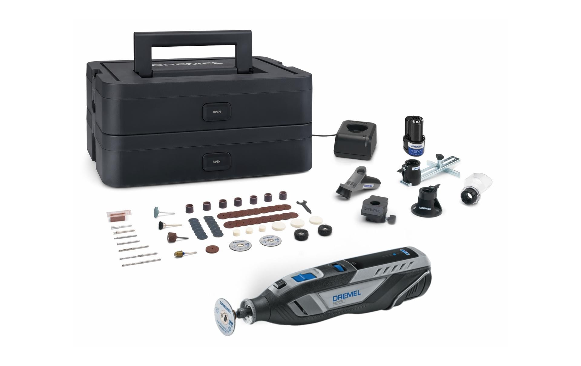 Image of DREMEL Akku-Multifunktionswerkzeug "8250 (65 Zubehöre, 5 Aufsätze)"