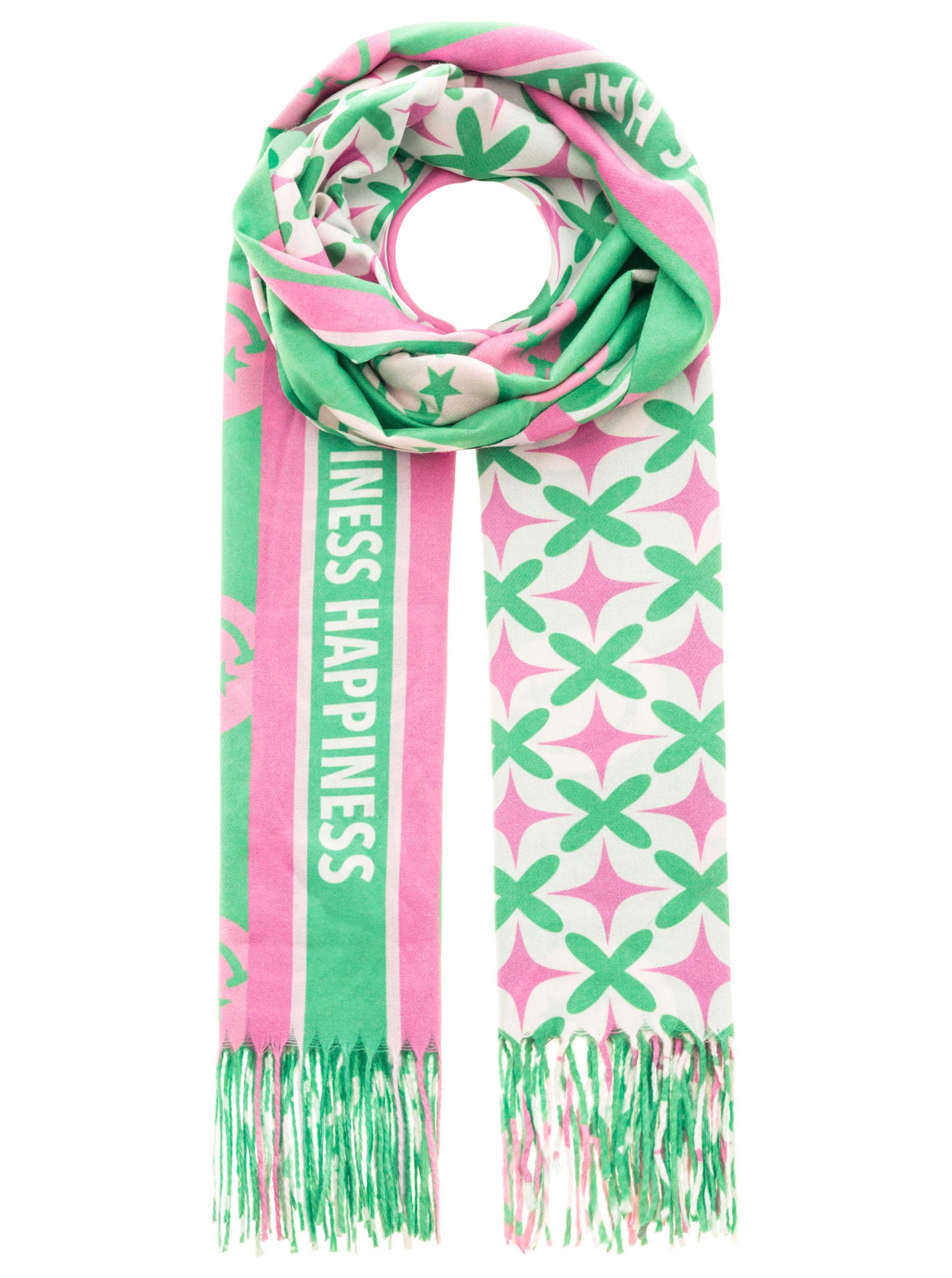 Image of Zwillingsherz Schal ""Love & More"" stylischer Schal mit Schriftzug