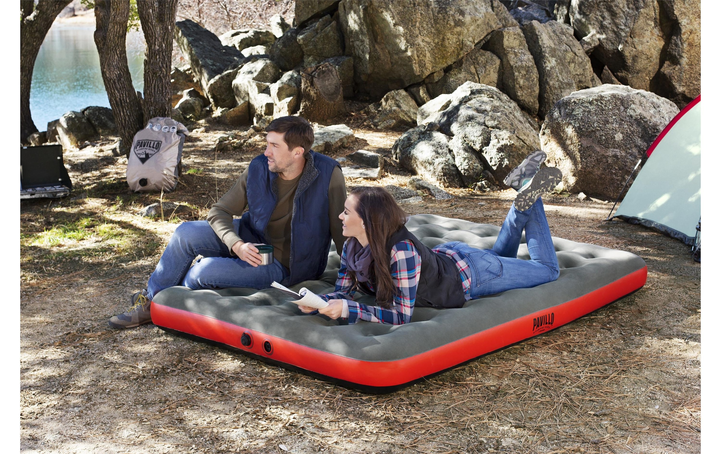 Bestway Lit à air »Roll und Relax Queen 203 x 152«