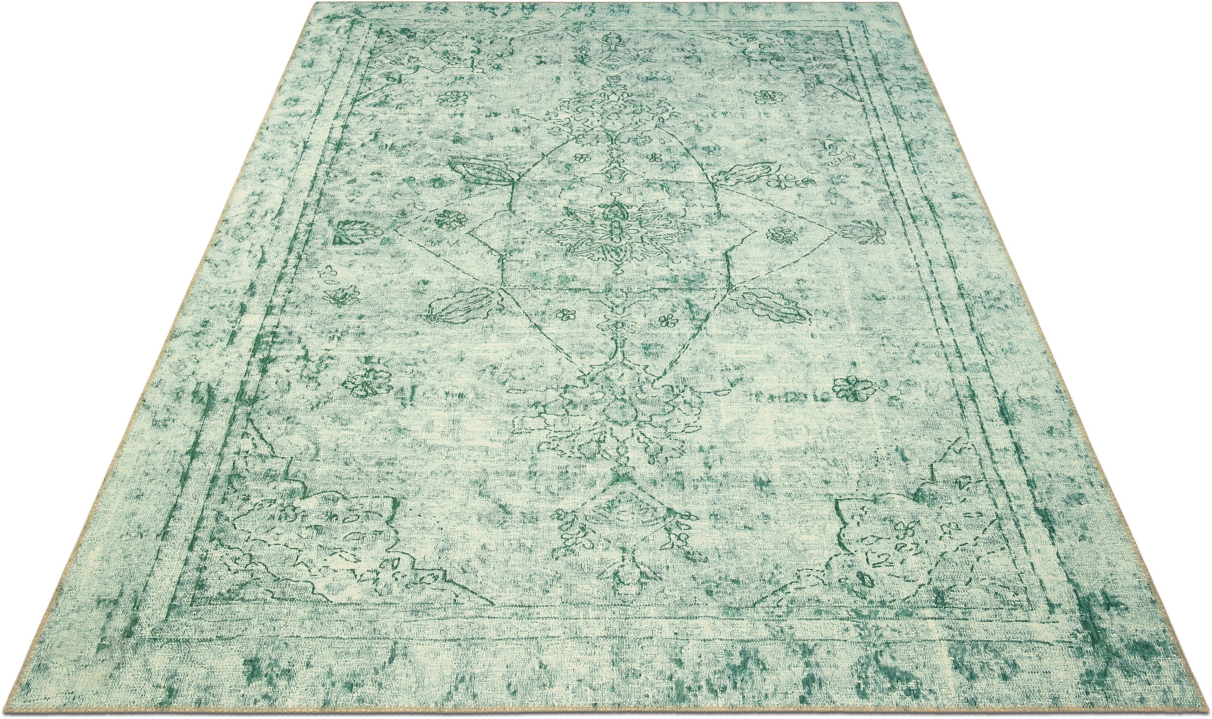 Image of Leonique Teppich »Malino«, rechteckig, 6 mm Höhe, Orient Optik, Vintage Design, Rutschhemmende Rückenbeschichtung, Robust, Pflegeleicht, ideale Teppiche für Wohnzimmer, Schlafzimmer, Arbeitszimmer bei Ackermann Versand Schweiz