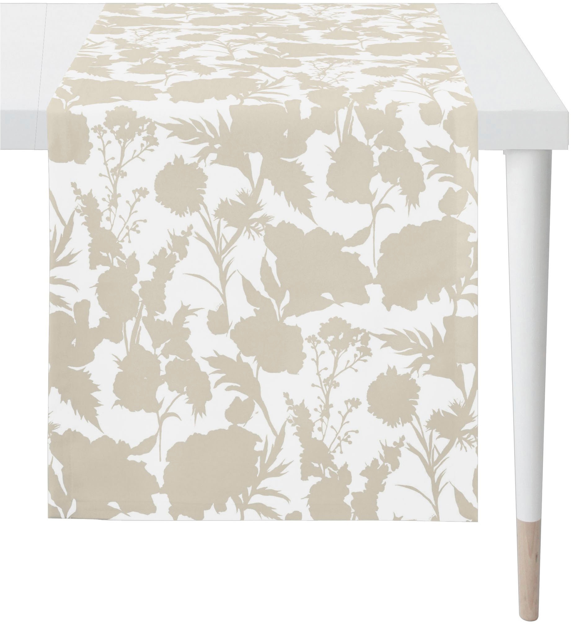 Image of APELT Tischdecke "7002" Stilisierte Sommerblüten als Faux-Uni all-over