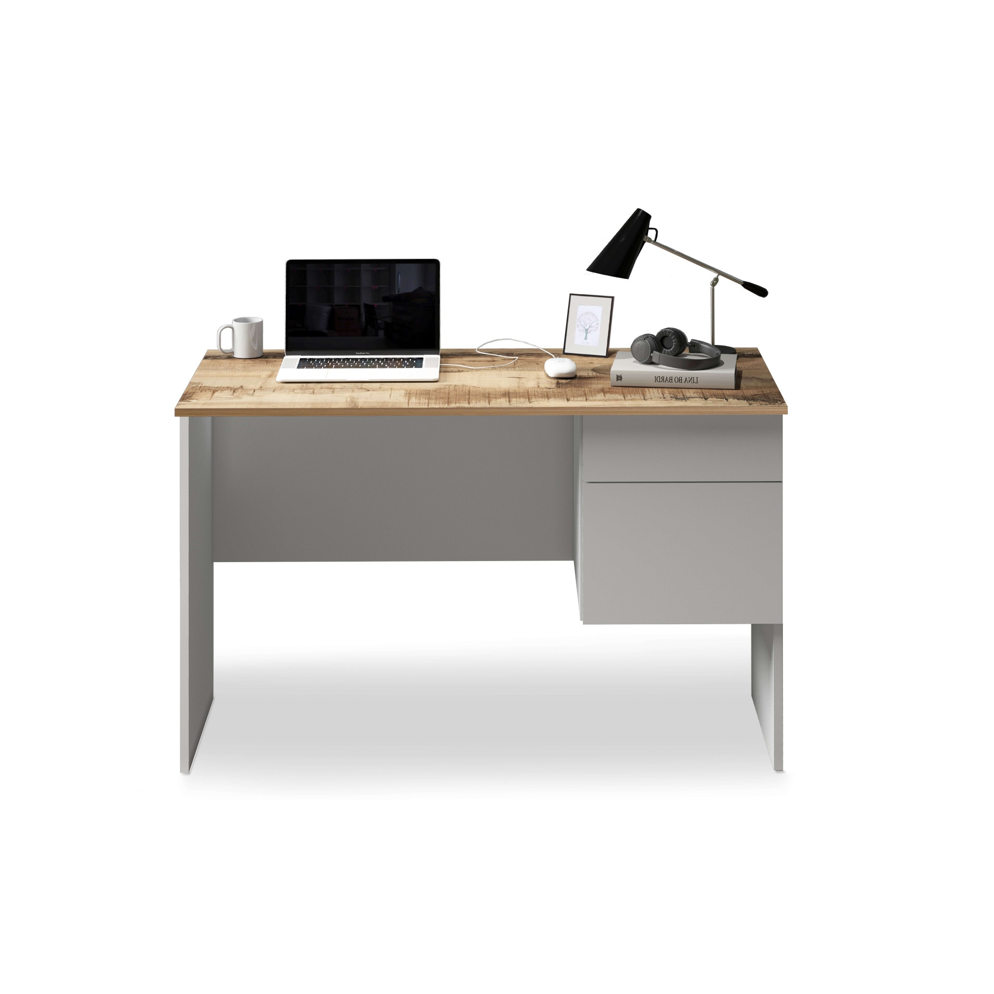 Image of Home affaire Schreibtisch "Sunrise, kleiner Computertisch, Bürotisch" mit 1 Tür & 1 Schublade, Tischplatte Breite 110 cm, Made in Italy