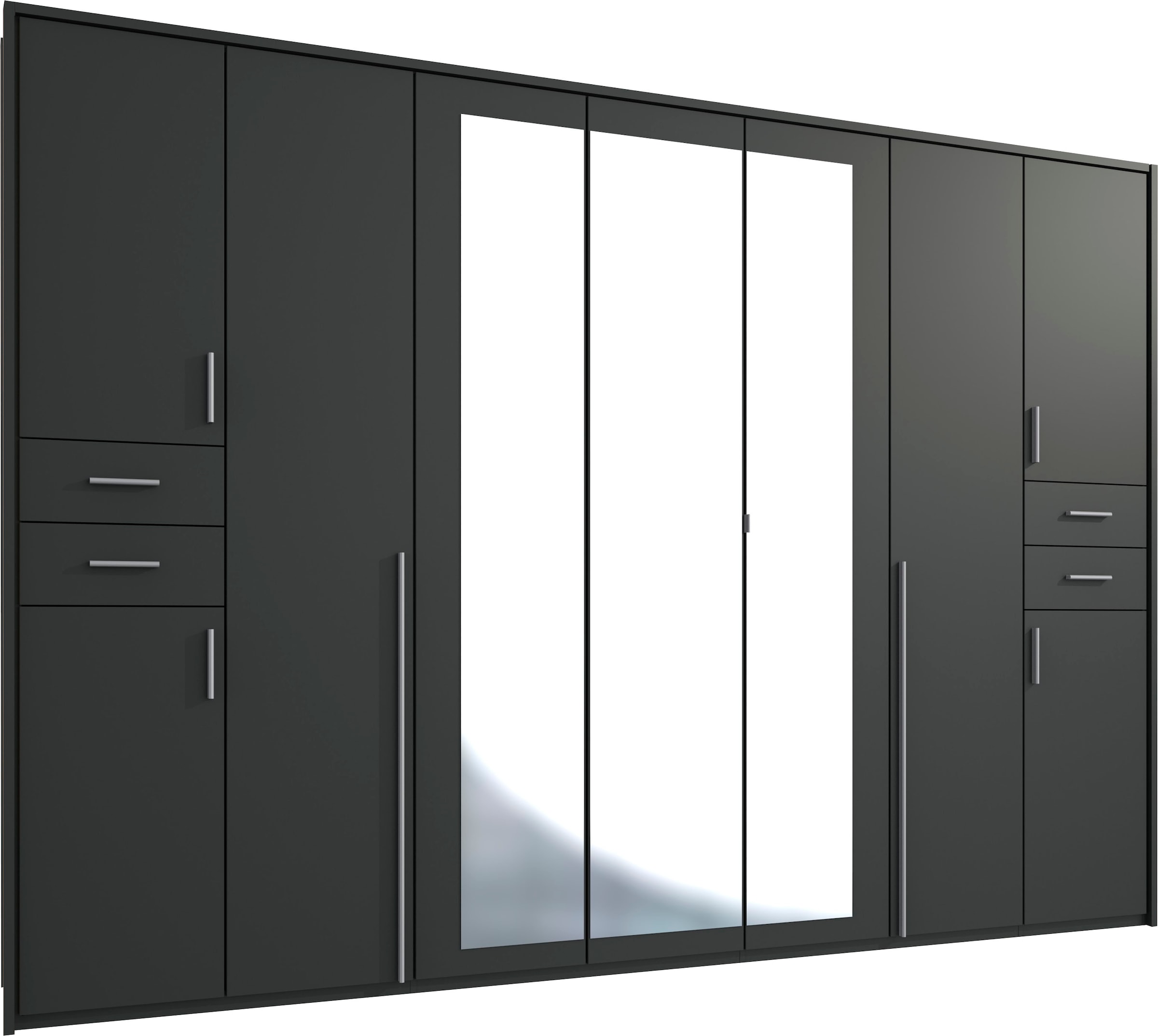 Image of Wimex Drehtürenschrank "Vegas" inklusive Passepartout-Rahmen, mit Spiegeltüren und Schubladen