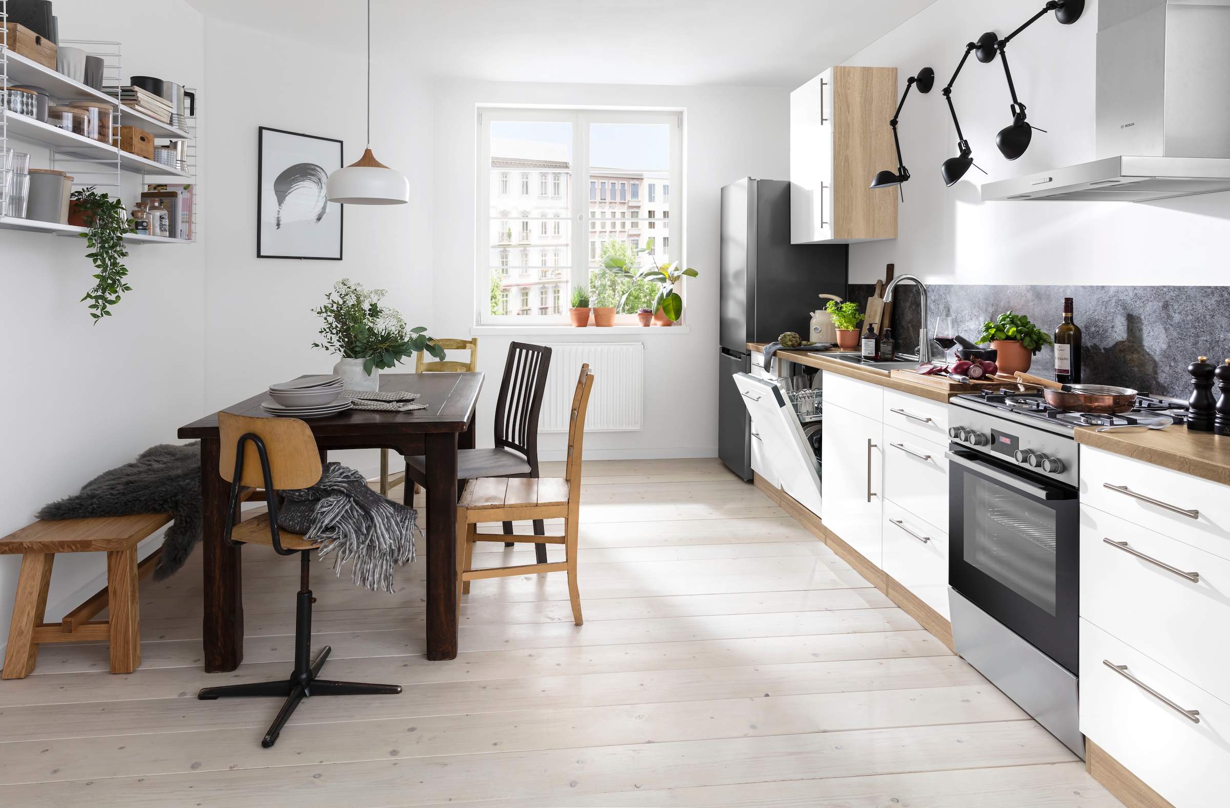 wiho Küchen Armoire suspendue »Cali, TOPSELLER« 60 cm breit