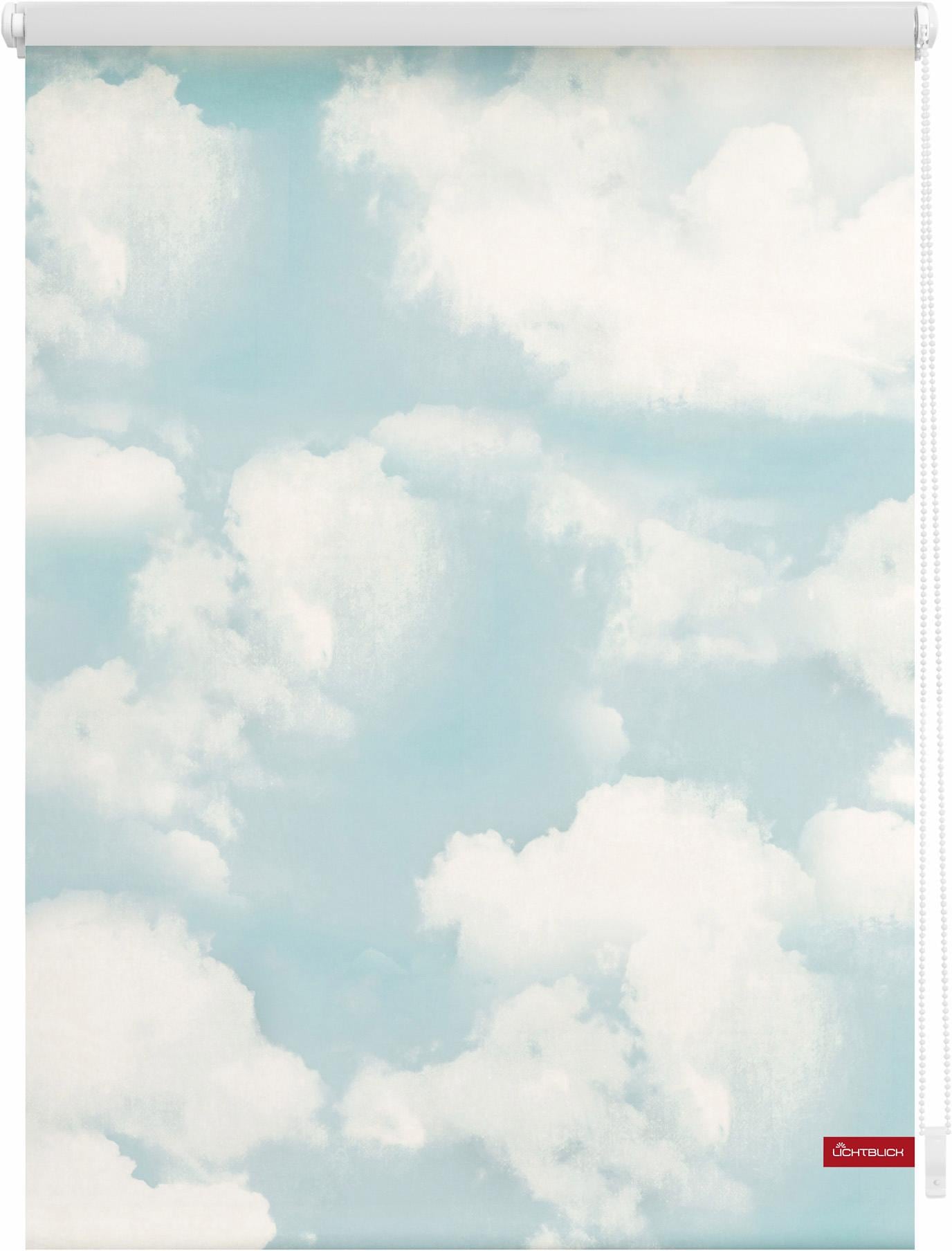 LICHTBLICK ORIGINAL Seitenzugrollo »Klemmfix Lichtschutz, Motiv Bohren, Wolken«, freihängend, bedruckt günstig ohne kaufen
