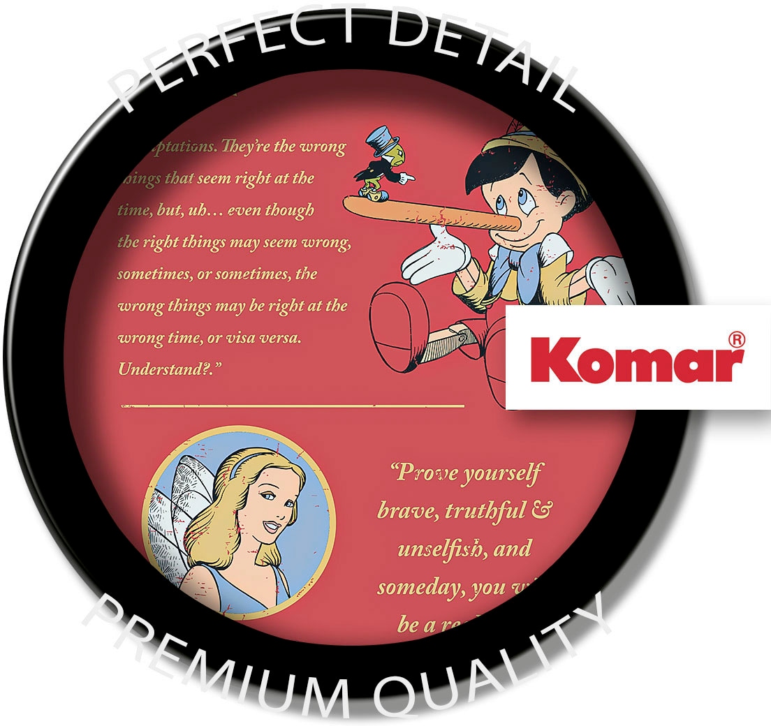 Komar Leinwandbild »Pinocchio Vice Versa - Grösse 40 x 40 cm«, Disney, (1 St., 40 x 40 cm (Breite x Höhe), Keilrahmenbild mit Echtholzrahmen, Kinderzimmer