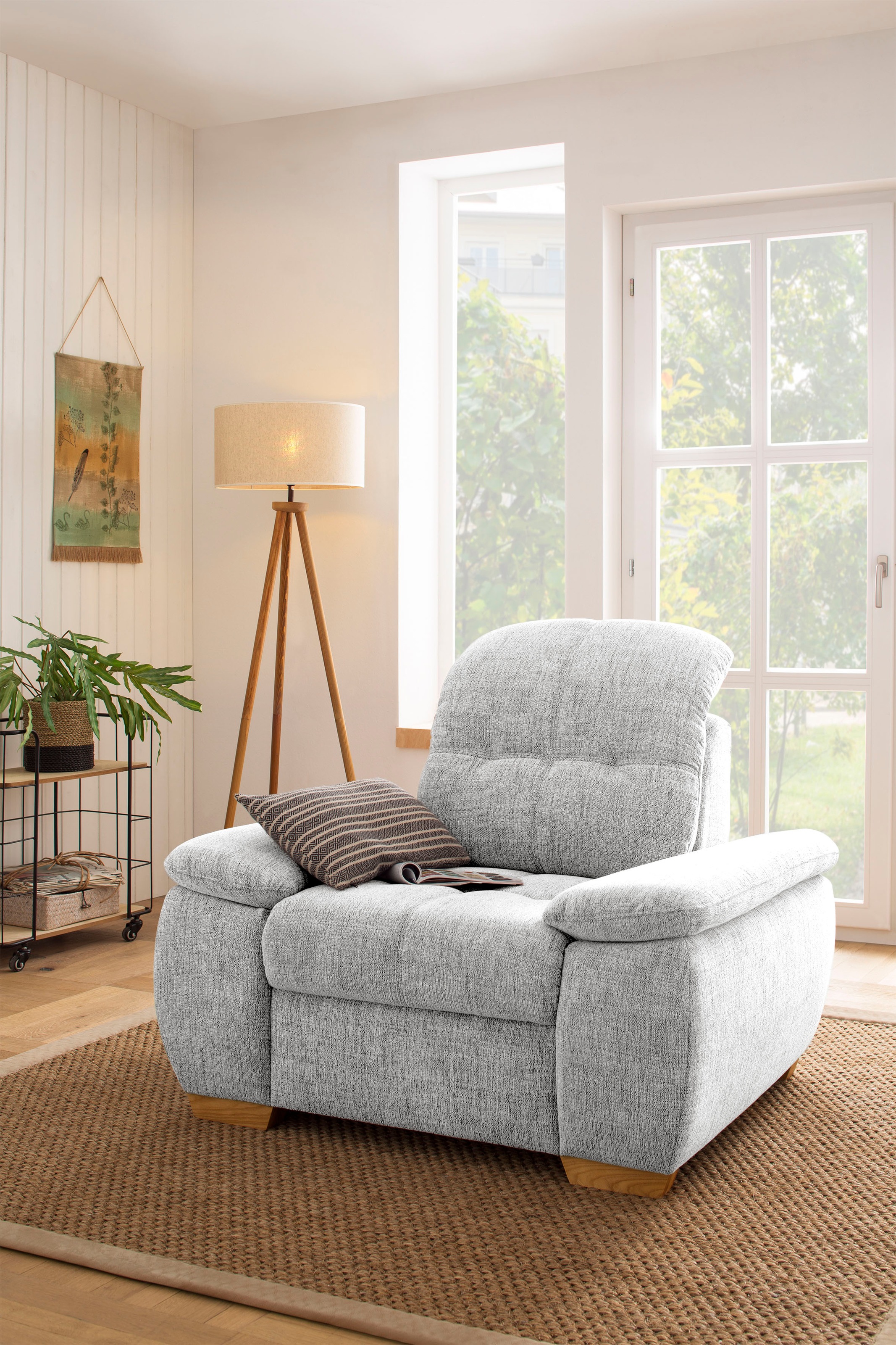 Image of Home affaire Sessel »Lotus Home«, wahlweise mit Kopfteilverstellung und Aqua Clean-Bezug für leichte Reinigung mit Wasser bei Ackermann Versand Schweiz