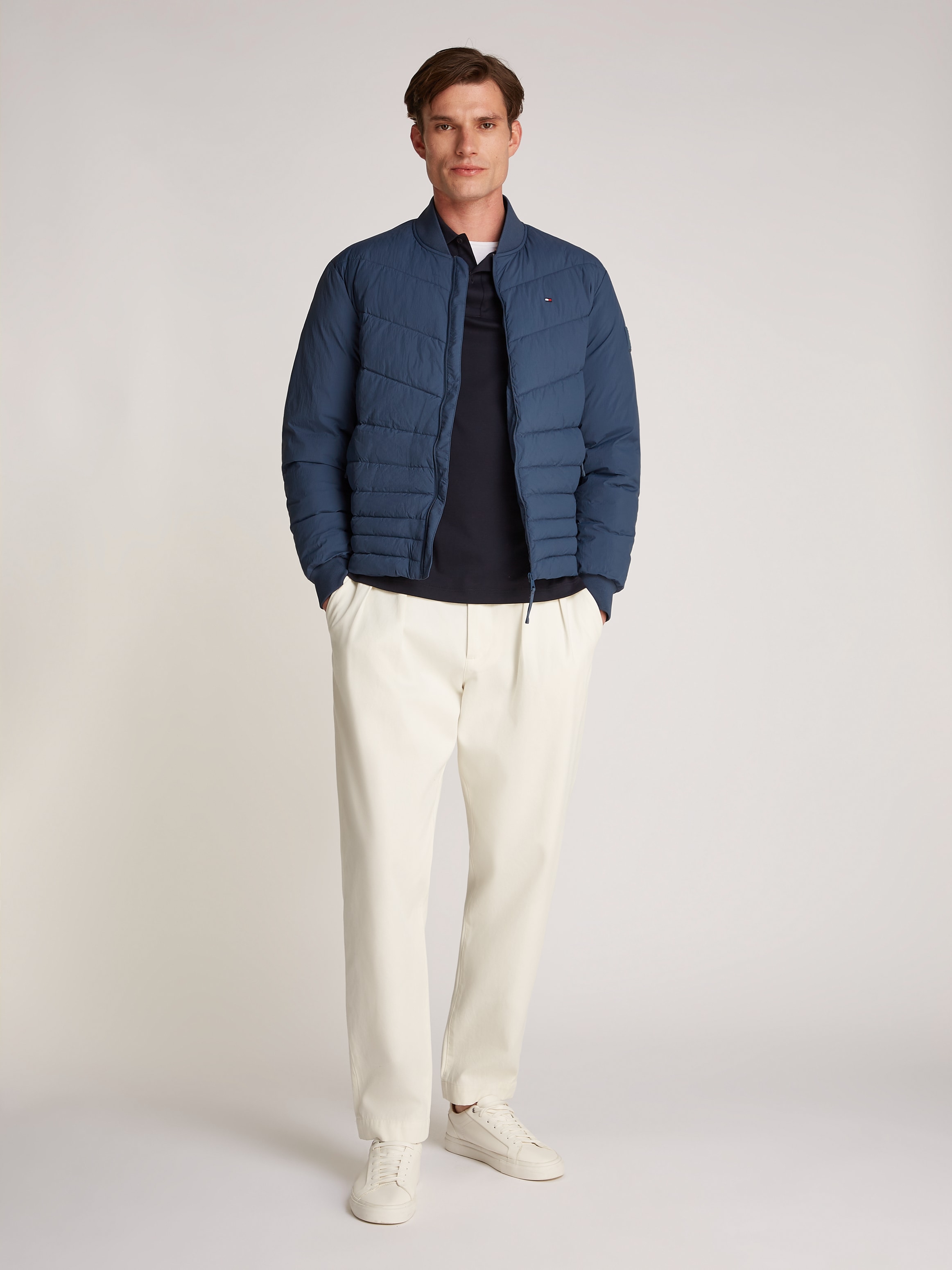 Tommy Hilfiger Bomberjacke »MIX QUILT BOMBER«, mit Steppung