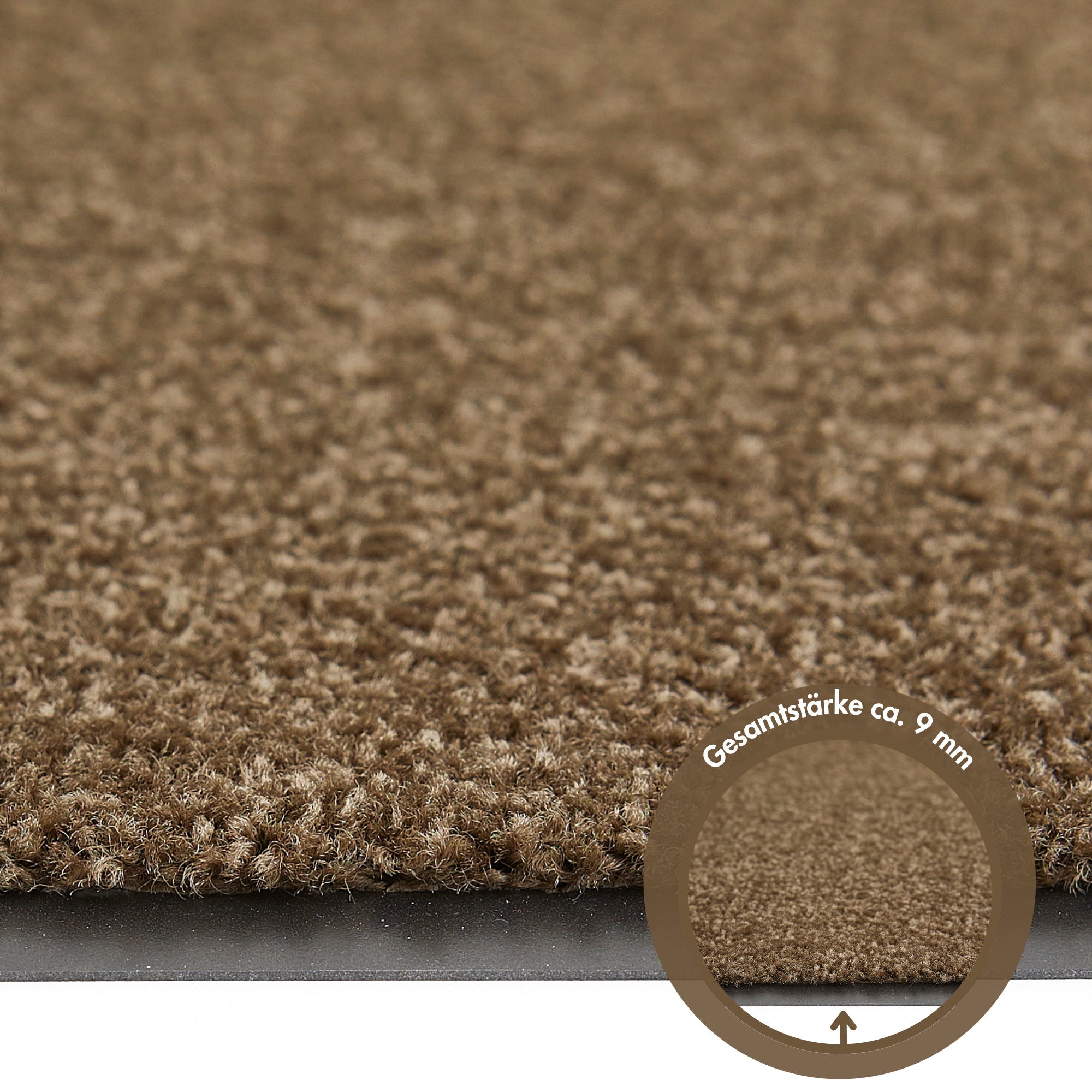 Andiamo Tapis de sol »Super Wash & Clean, Made in Belgium« Rectangulaire 7 mm Höhe Schmutzfangmatte, Uni Farben, rutschhemmend, waschbar