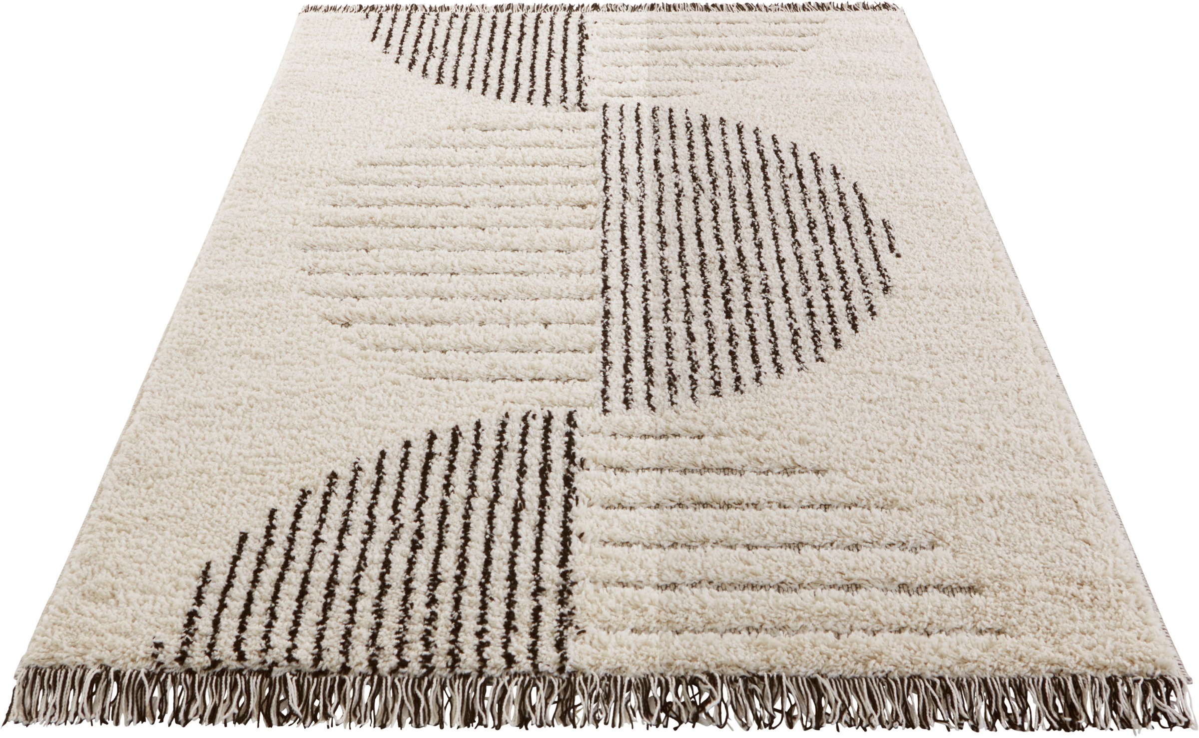 Image of MINT RUGS Hochflor-Teppich »Akan«, rechteckig, 35 mm Höhe, Sisal-Optik, Hoch-Tief Struktur, Wohnzimmer, Schafzimmer, Arbeitszimmer, Robust, Pflegeleicht bei Ackermann Versand Schweiz