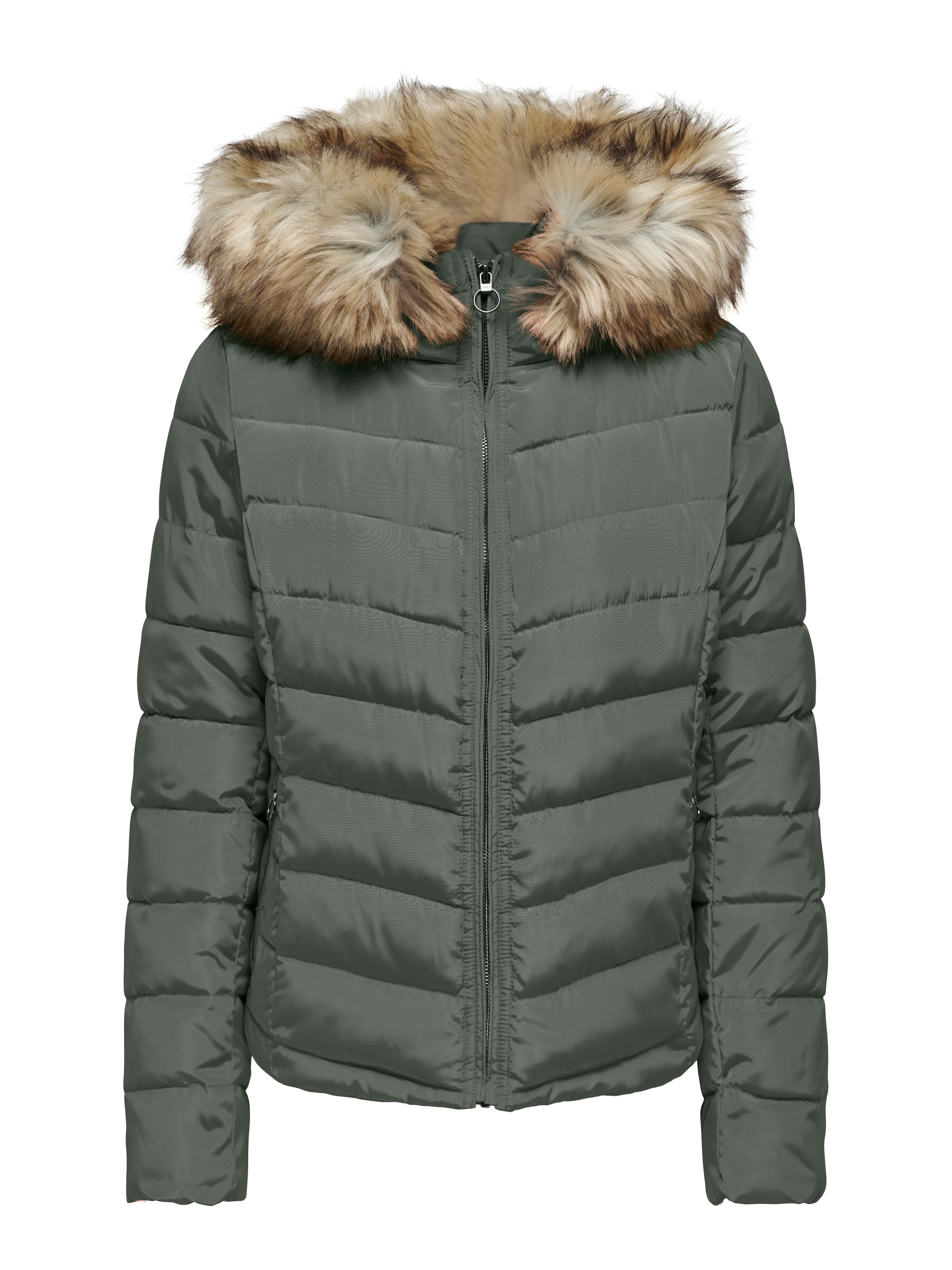 Image of ONLY Steppjacke "ONLELLAN QUILTED HOOD JACKET CC OTW" mit Kapuze Kunstfaser