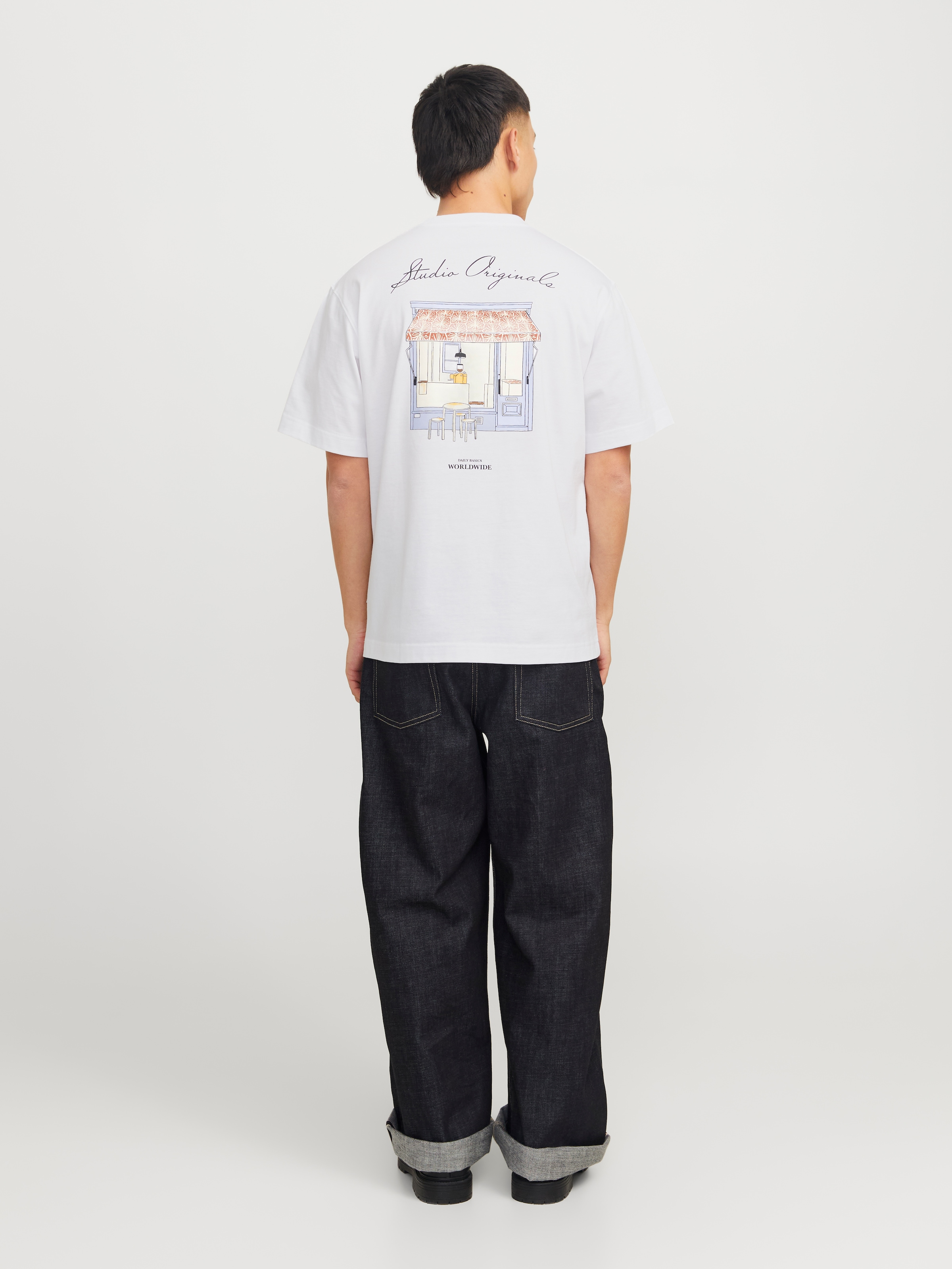 Jack & Jones T-Shirt »JORISLINGTON BACK TEE SS CREW NECK SN«