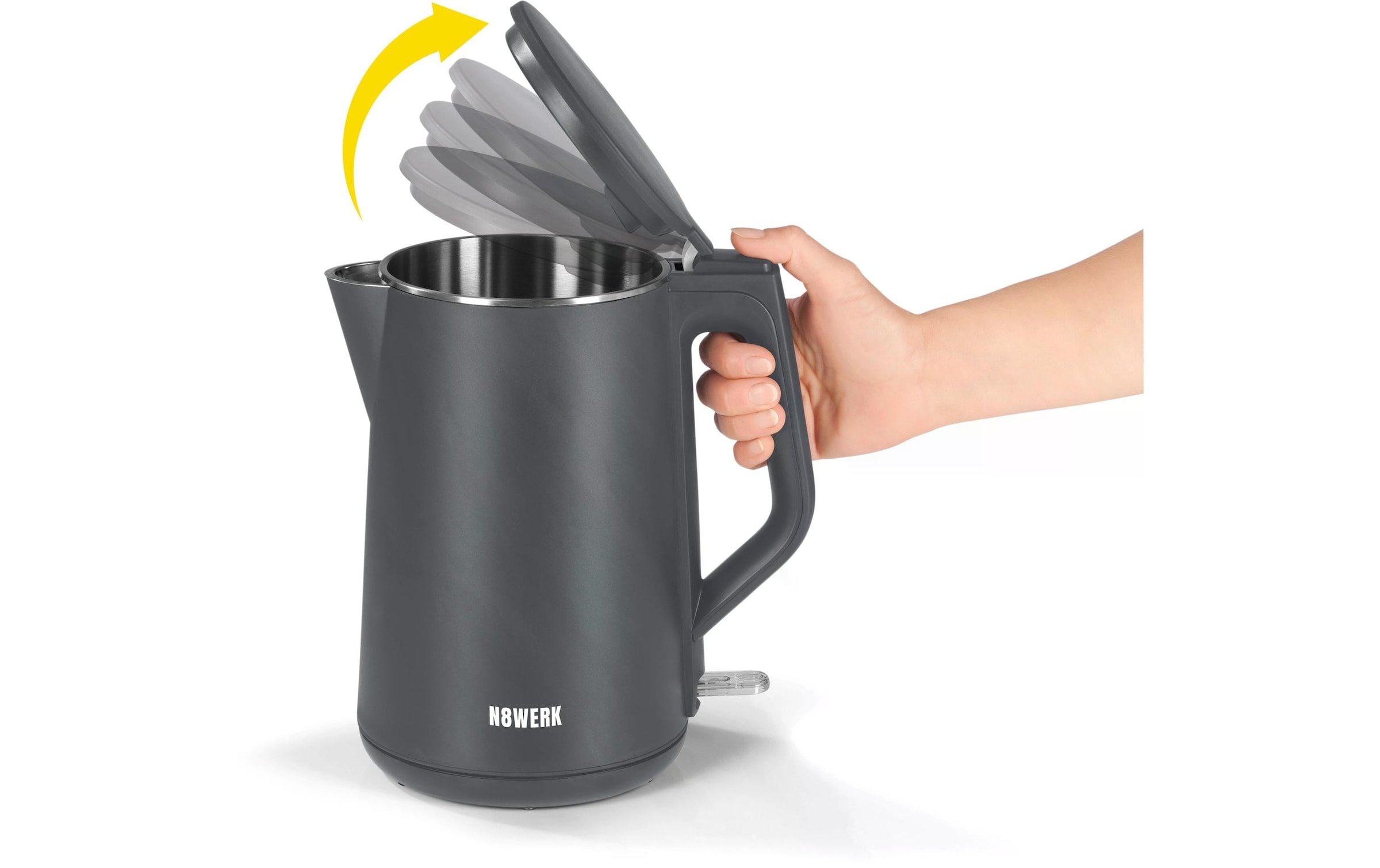 Wasserkocher »N8Werk Cool-Touch 45413 l, Schwarz«, 1,5 l, 2200 W