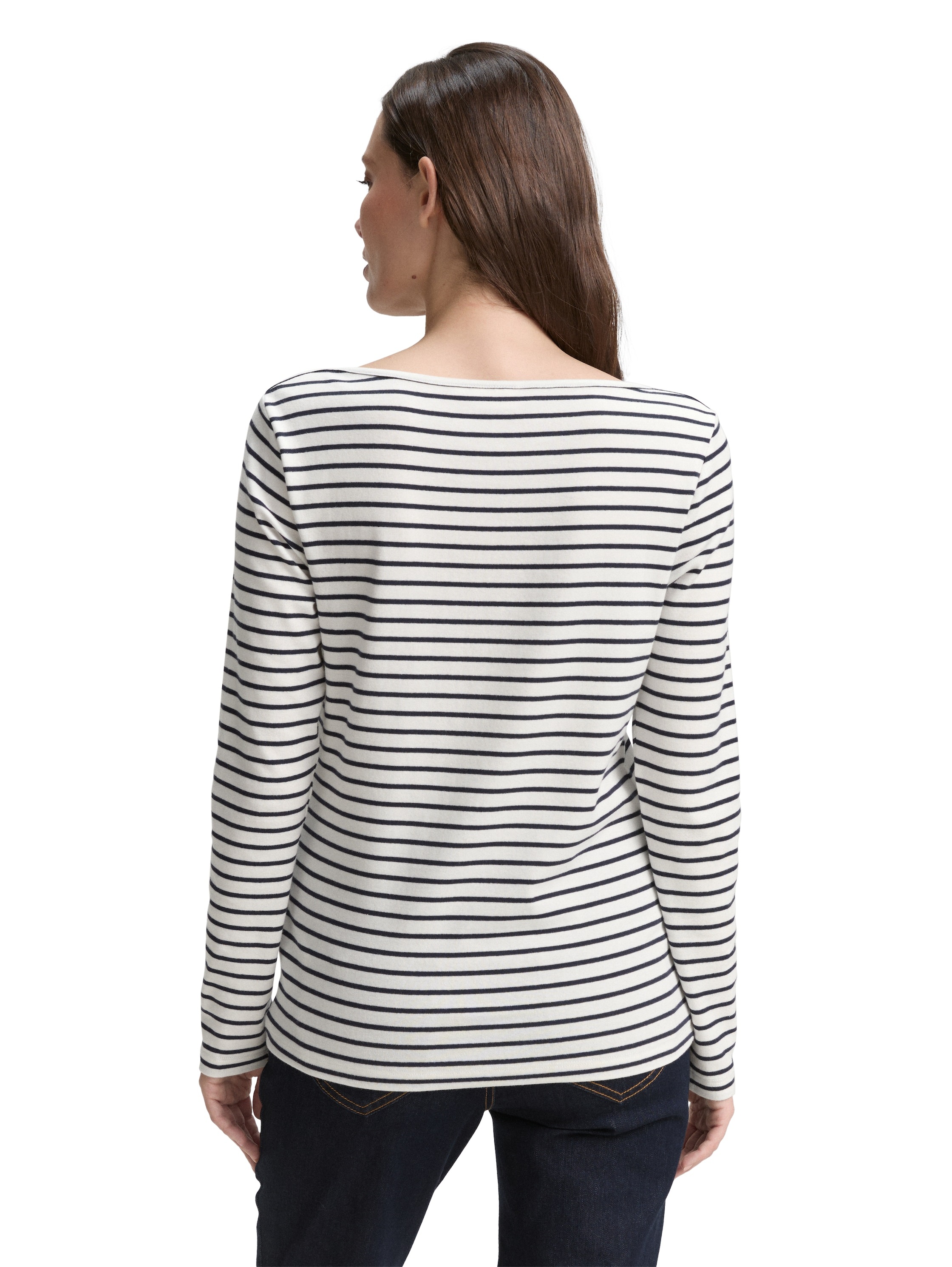 TOM TAILOR Langarmshirt, mit Streifen Muster