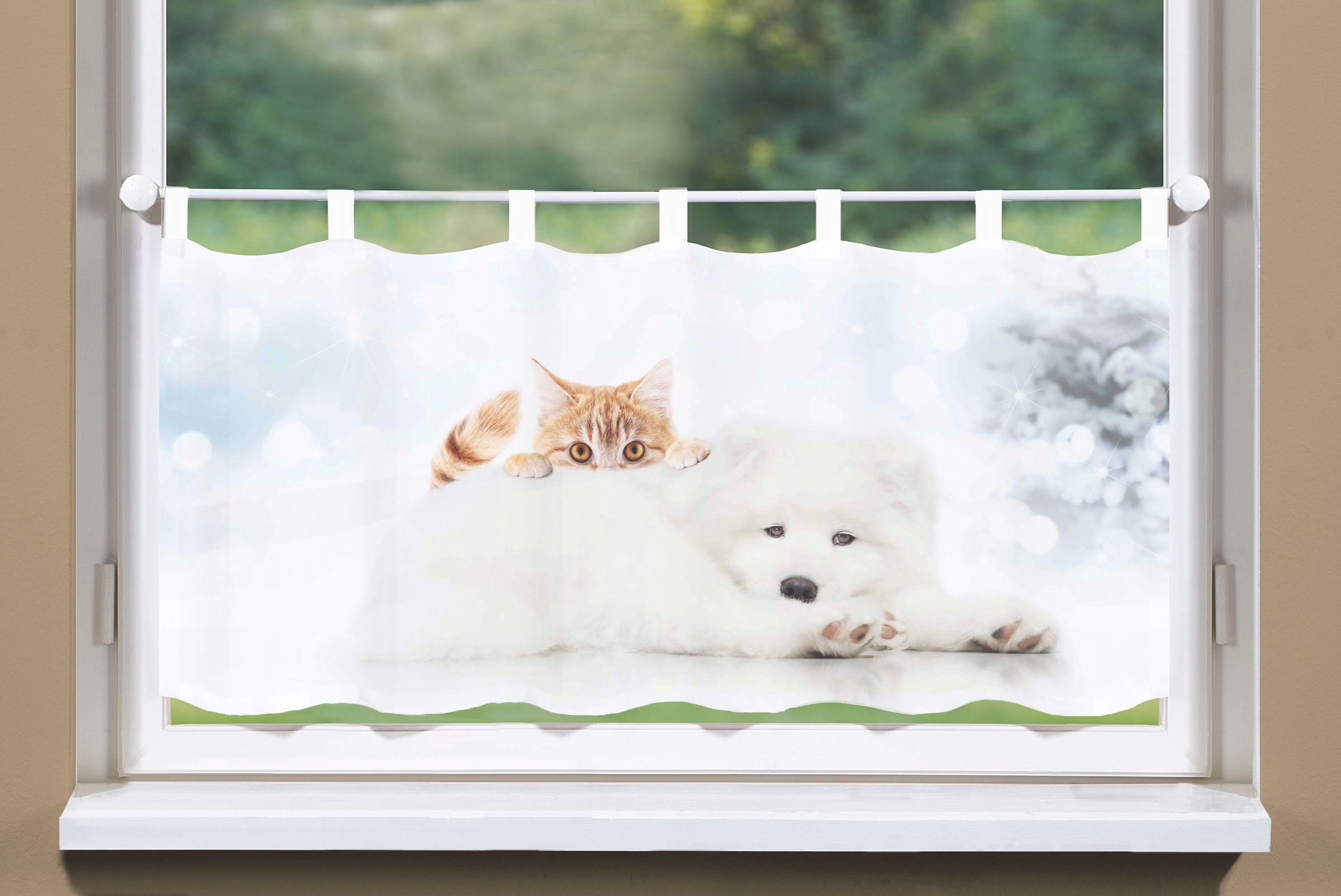 Image of HOME WOHNIDEEN Scheibengardine »HARMONY«, (1 St.), aufwendiges Digitaldruckverfahren bei Ackermann Versand Schweiz