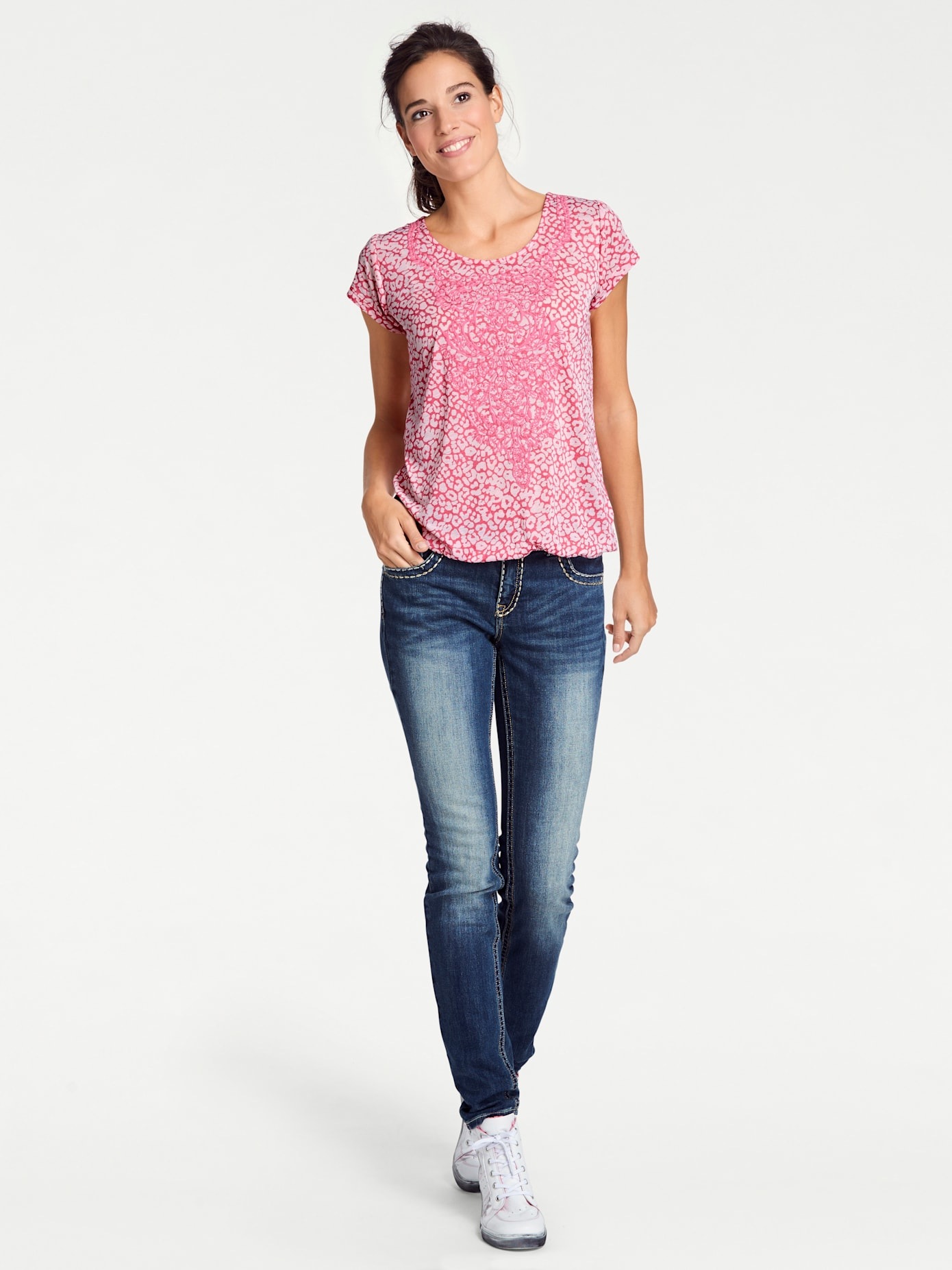 heine Rundhalsshirt "Rundhals-Shirt" 1 Stk.