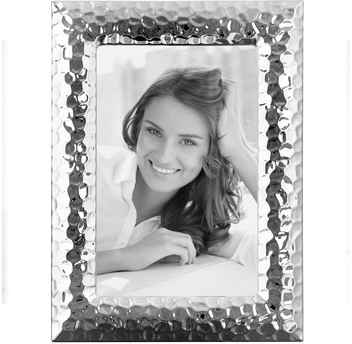 Image of Fink Einzelrahmen »Cleo, silberfarben«, (1 St.), Fotorahmen, Rahmen, gehämmert, versilberfarbent, für Bildformate 10x15 und 13x18, Wohnzimmer bei Ackermann Versand Schweiz