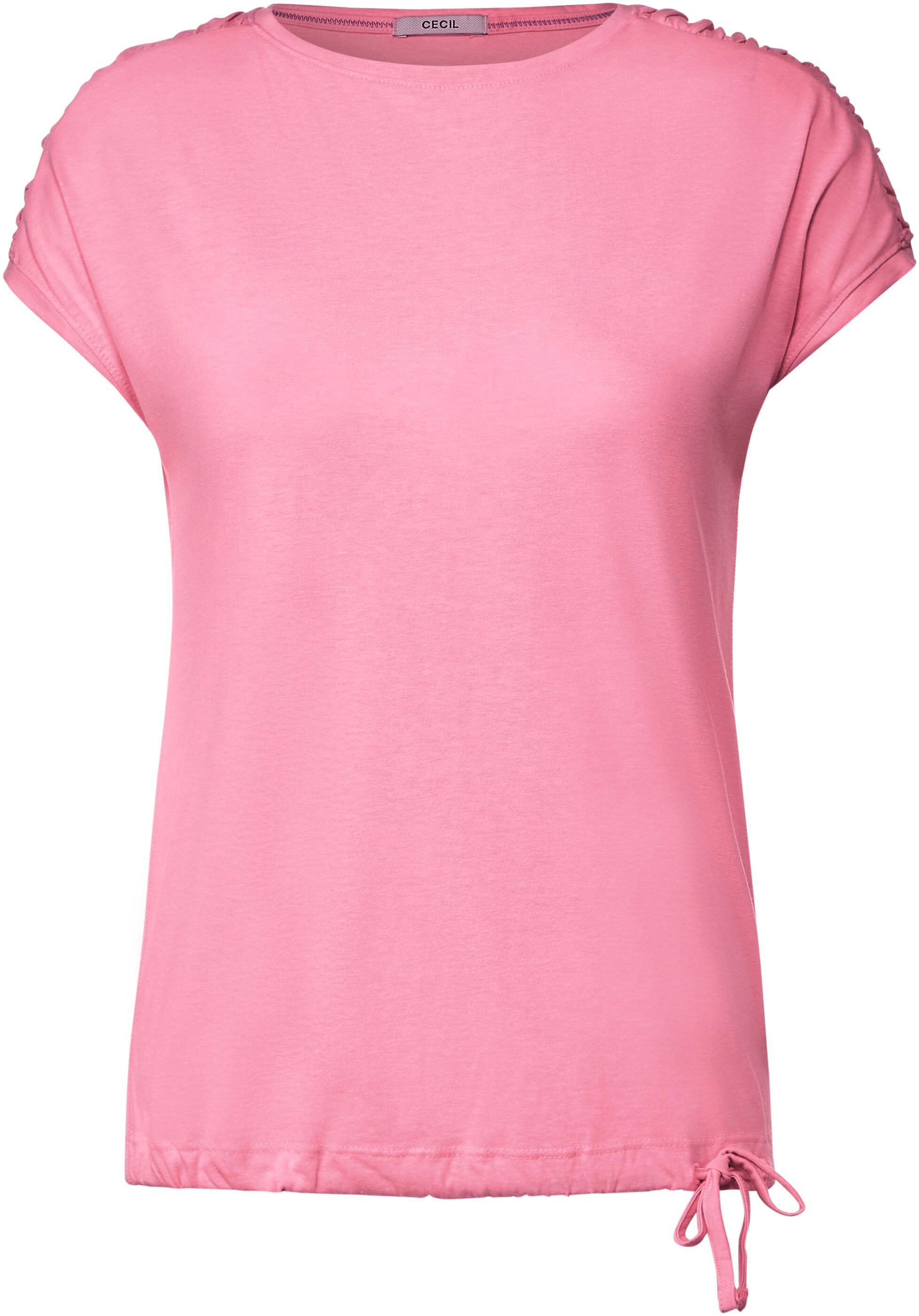 ♕ Cecil T-Shirt »NOS Shoulder Gathering S«, mit Fledermausärmeln  versandkostenfrei bestellen