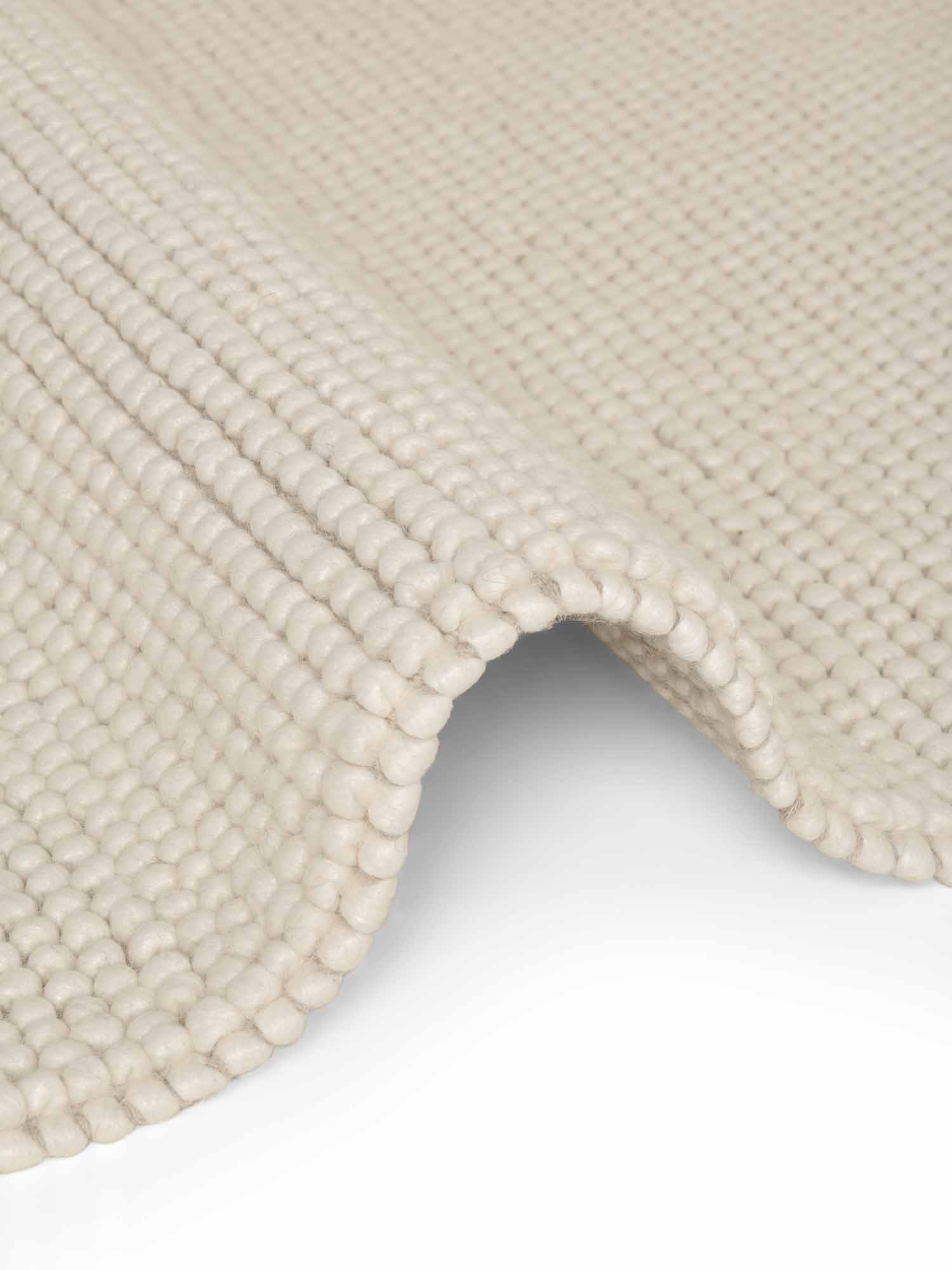 Ted Baker Wollteppich »Diana« rund 16 mm Höhe Wolle, Natur, Handgemacht, Wohnzimmer, Esszimmer, Schlafzimmer, Skandi