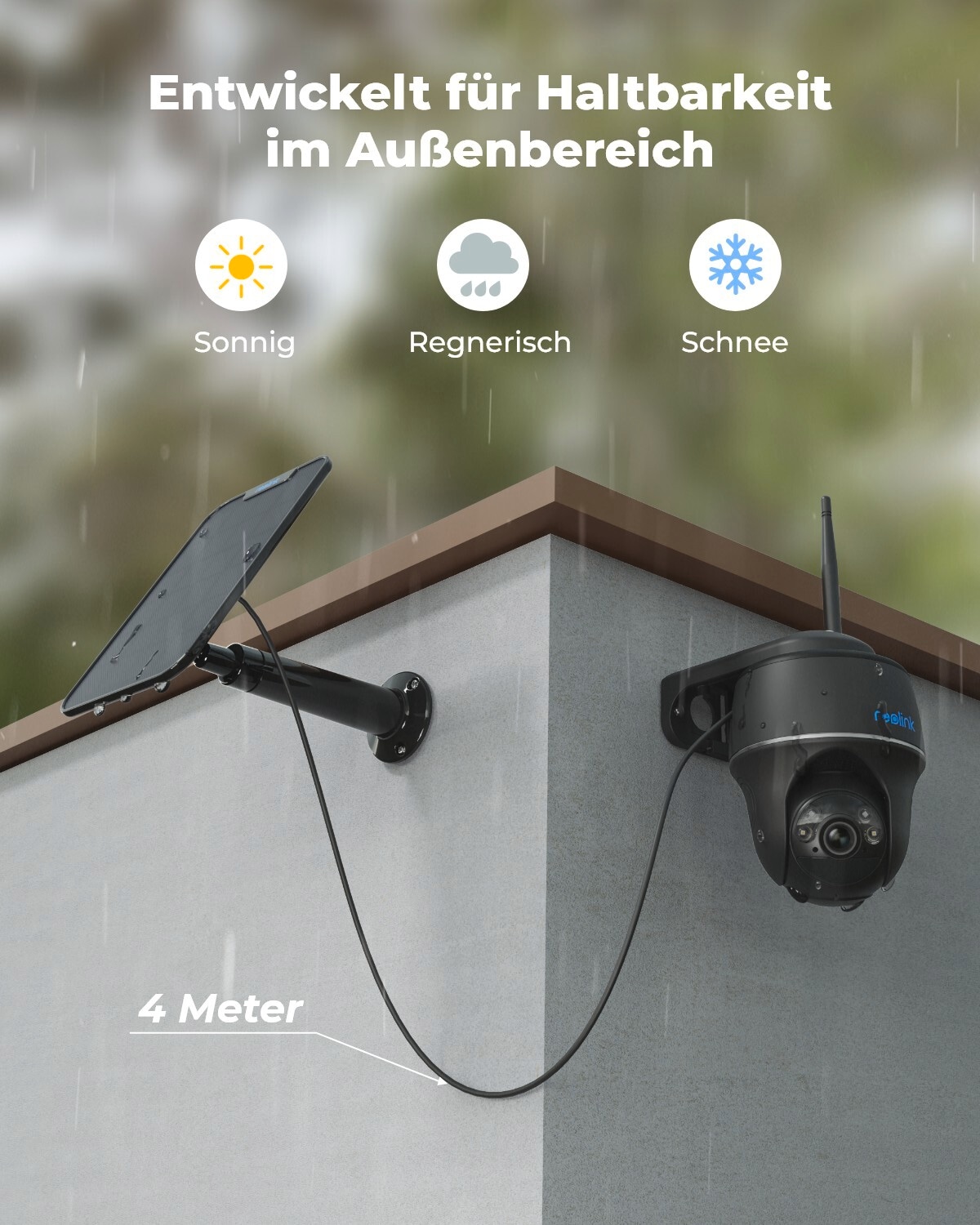 Reolink Überwachungskamera »Argus Series B430-B Battery-WiFi«, Aussenbereich