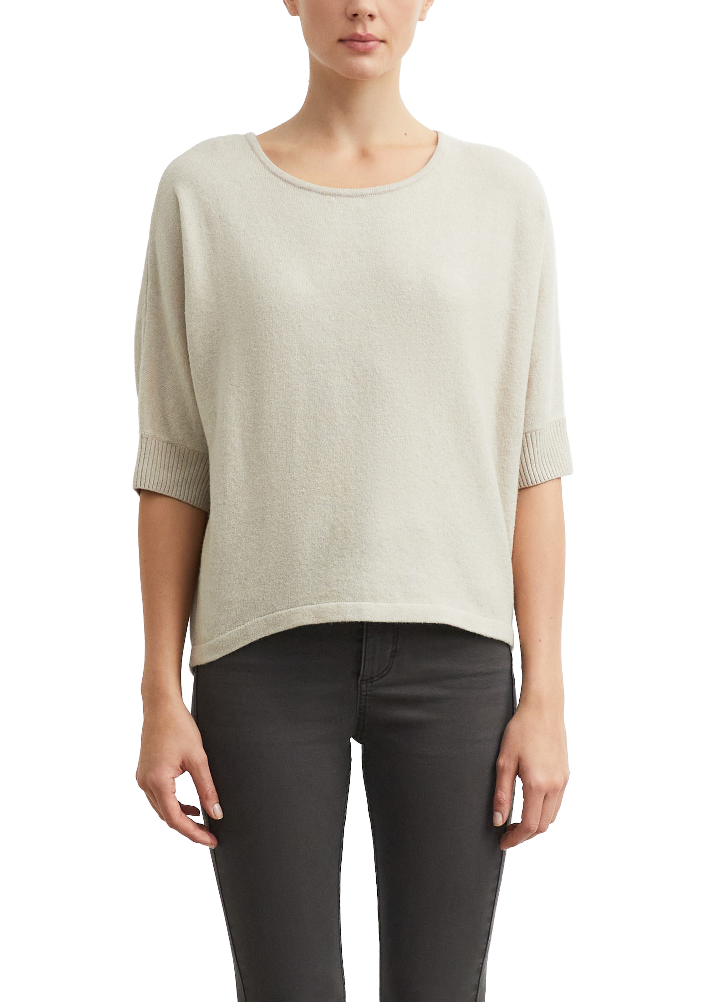 Image of Comma Strickpullover Halbarm-Pullover mit Stretch