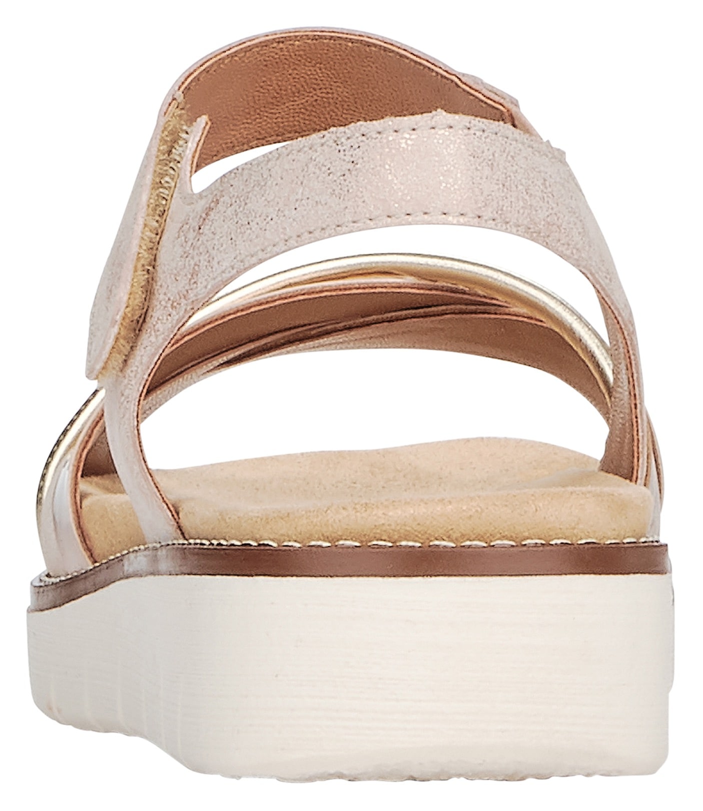 Remonte Riemchensandale, Keilabsatz, Sommerschuh, Sandalette mit herausnehmbarer Softeinlage