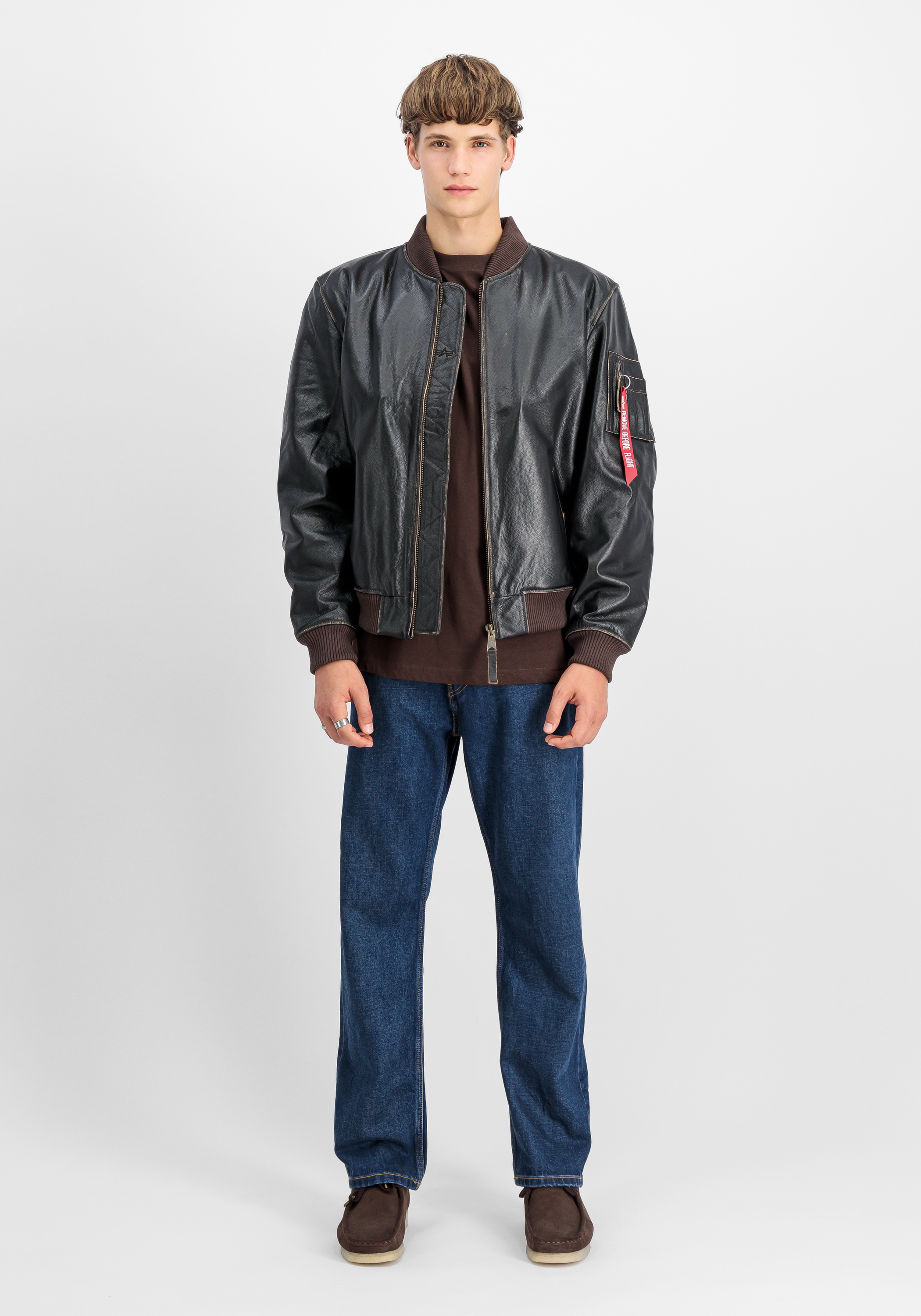 Alpha Industries Lederjacke »MA-1 Leather LF Lederjacke«