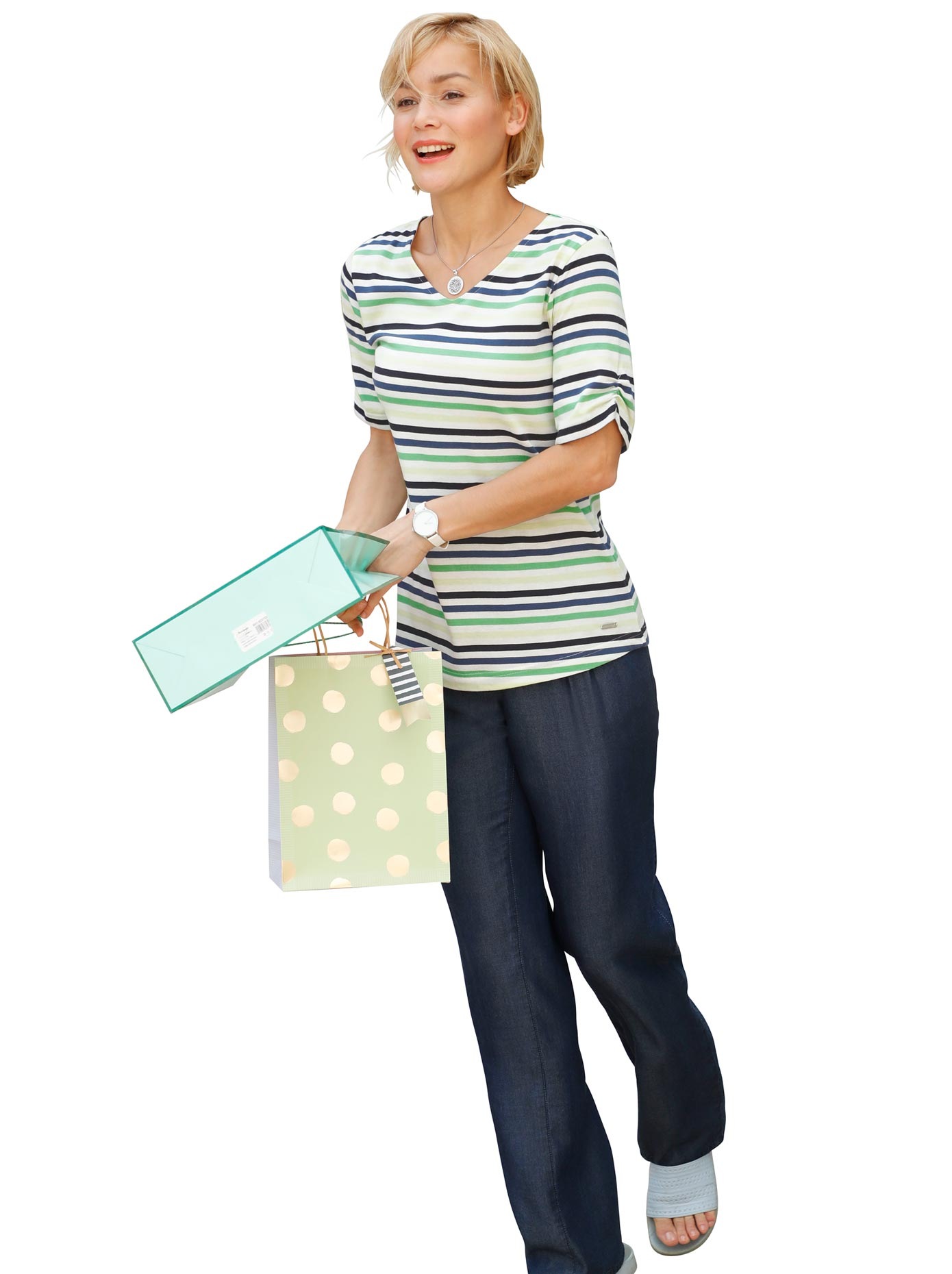 Shirtim frischen Streifendessin