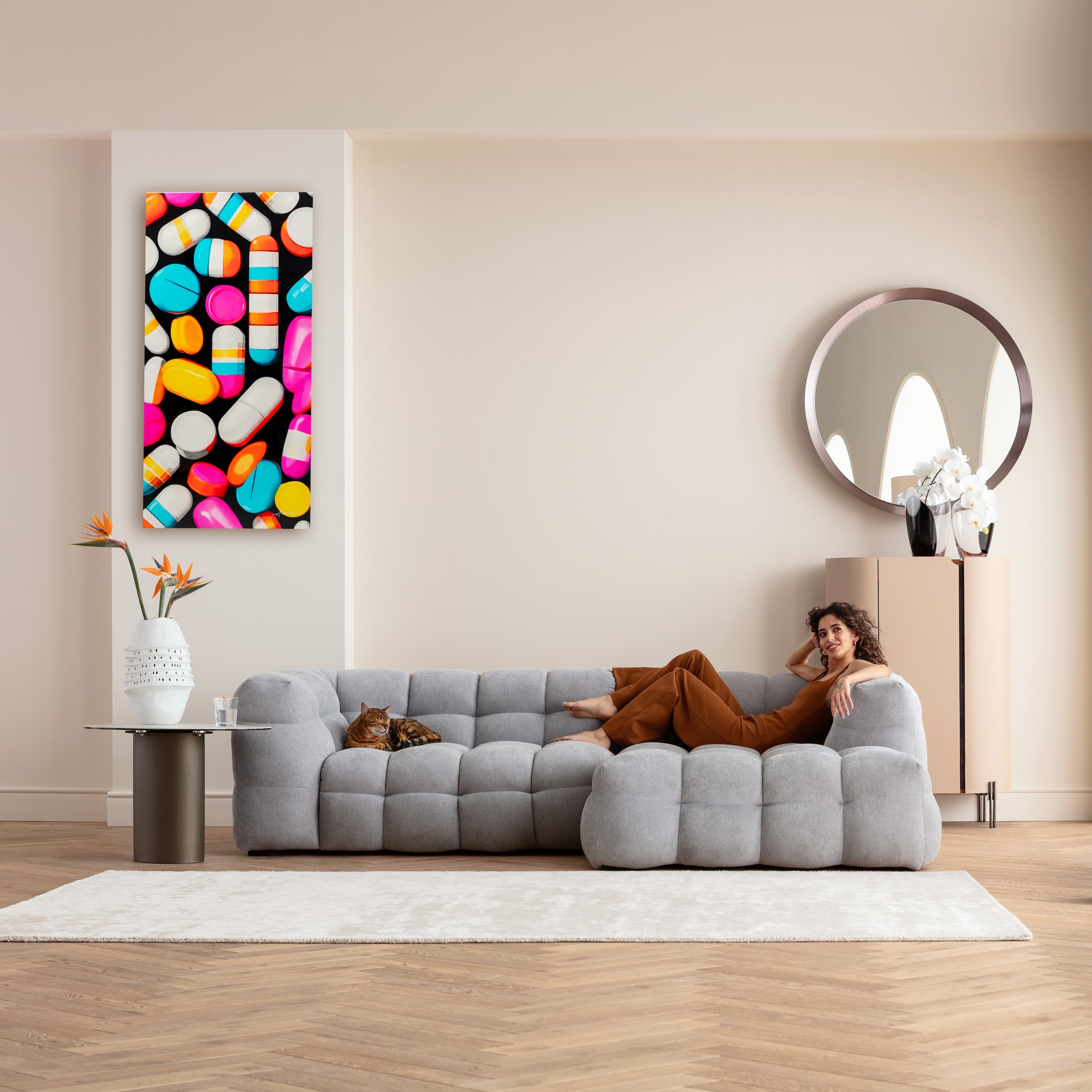 Kare Design Tableau sur toile »Pastilla Stripes 70x140cm« 1, 