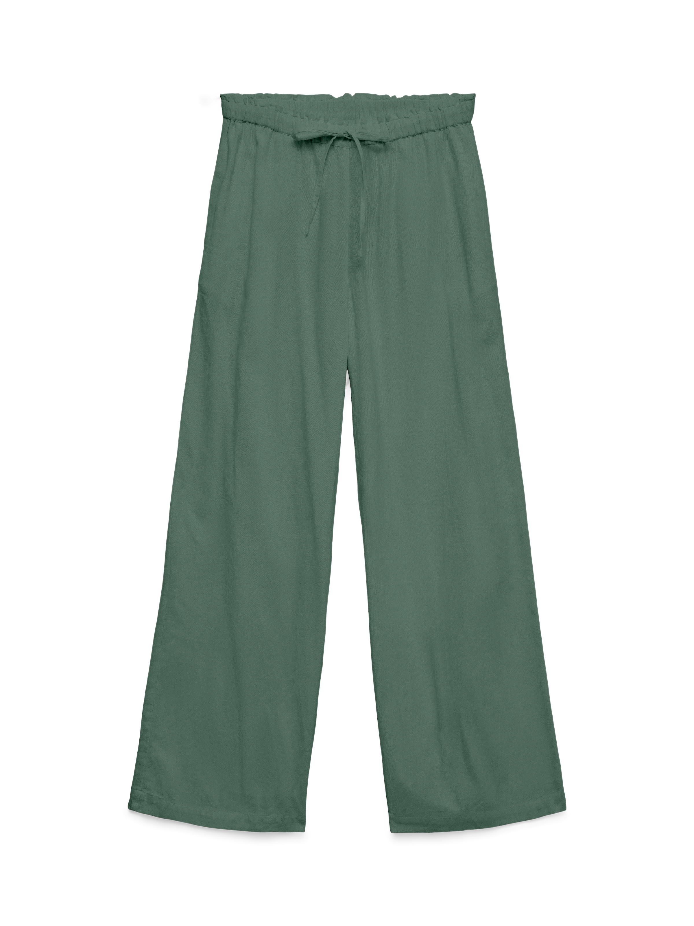 Vero Moda Pantalon à enfiler »VMDICTHE NW WIDE TIE PANT WVN GA«  Coton, oversize