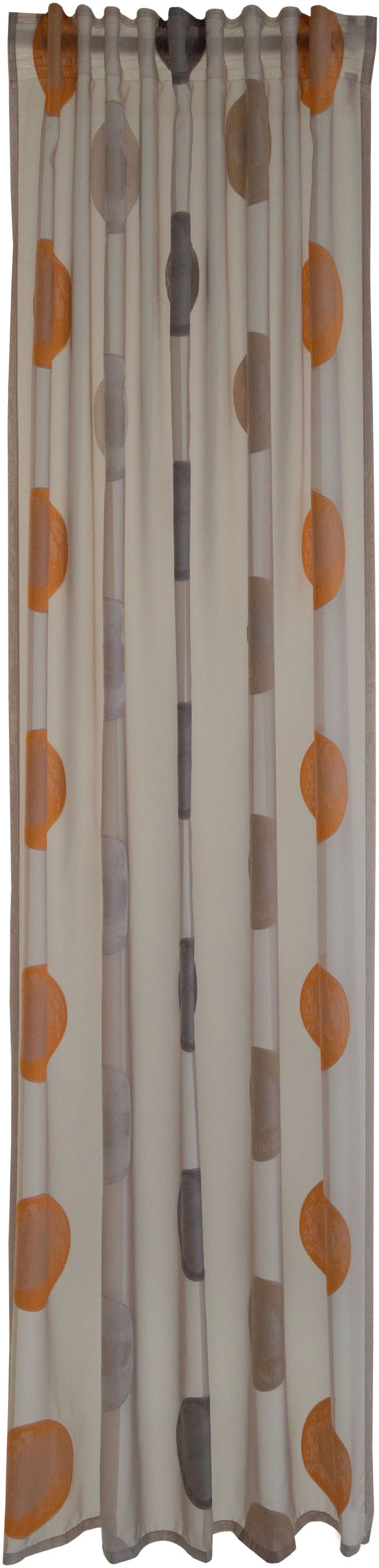 HOMING Vorhang »Kaleo«, 140x245cm verdeckten bequem Vorhang Kaleo kaufen (1 mit Schlaufen St.), weiss/grau