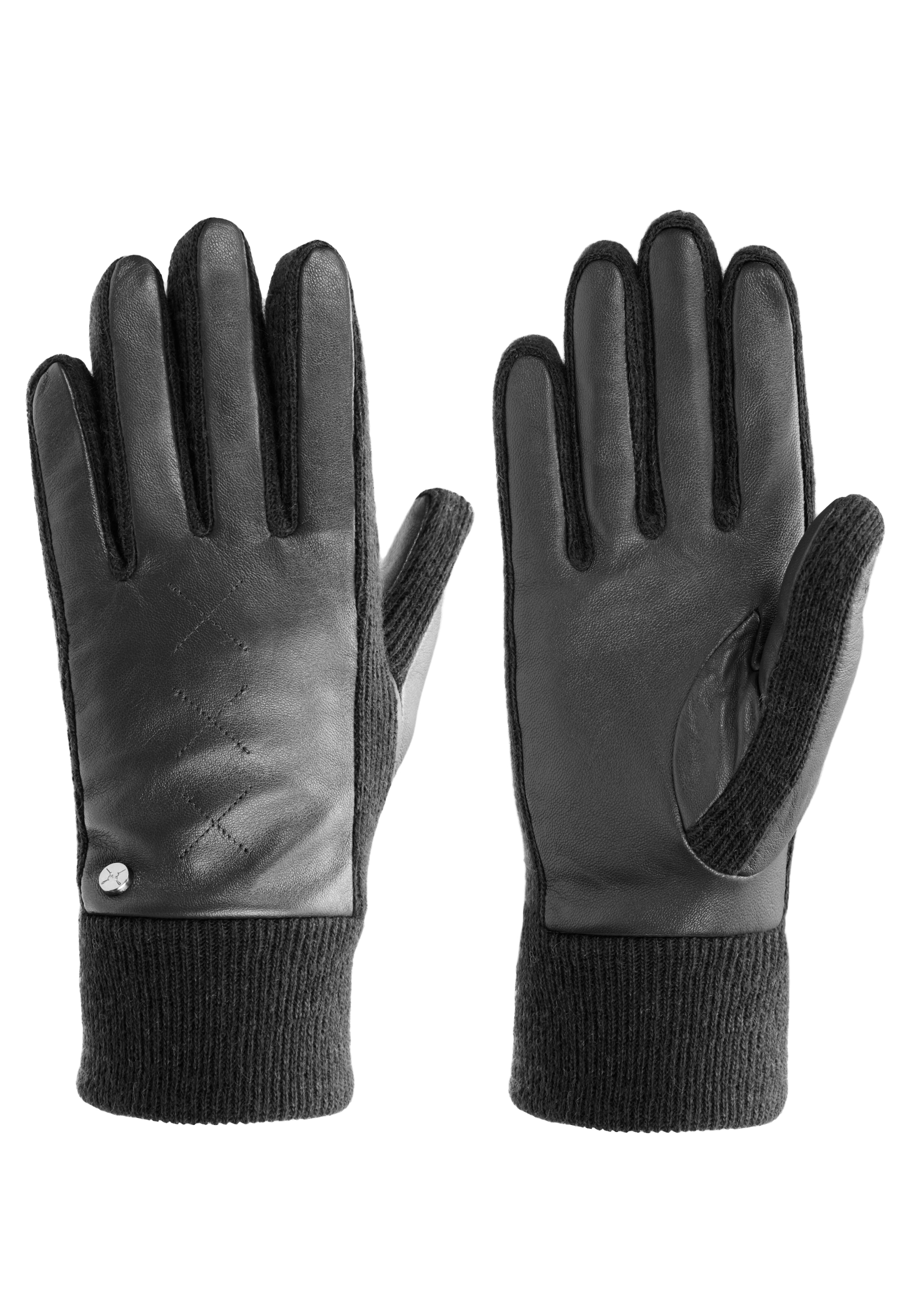 Image of PEARLWOOD Strickhandschuhe "SMILLA" weiches Fleece-Innenfutter, Temperaturregulierend, Strickbündchen
