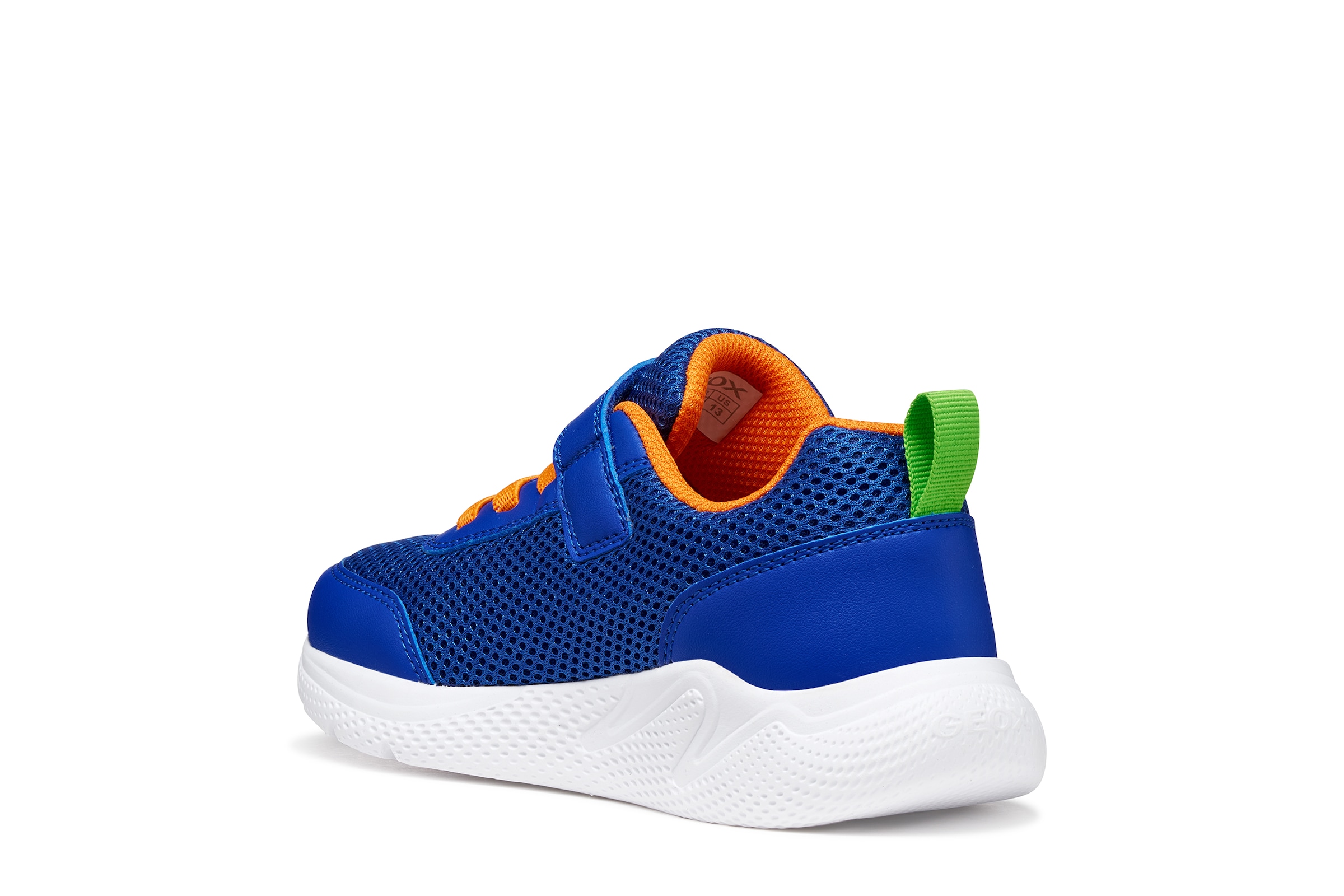 Geox Sneaker »J SPRINTYE BOY«  Halbschuh mit bunten Besätzen, Grössenschablone zum Download